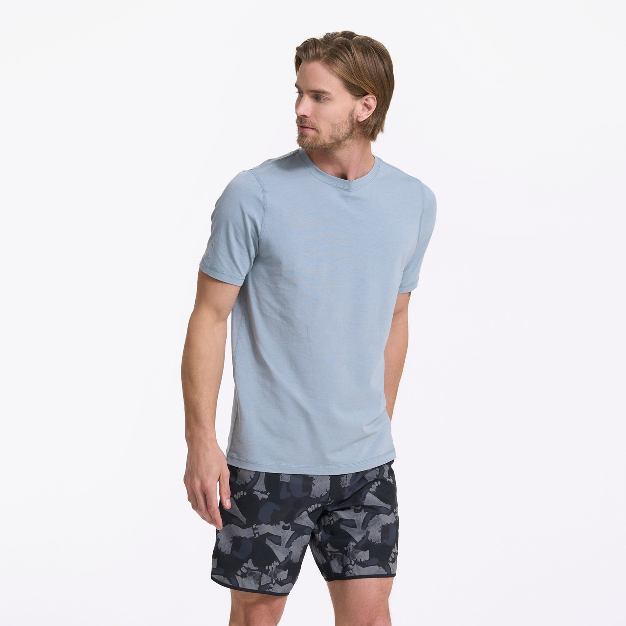 Tuvalu Tee | Light Cloud sold by Vuori product image thumbnail 3