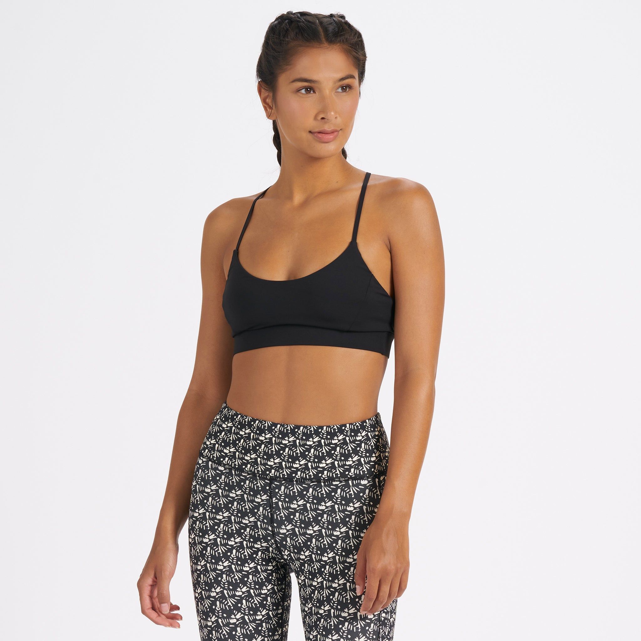 Oasis Bra | Black sold by Vuori