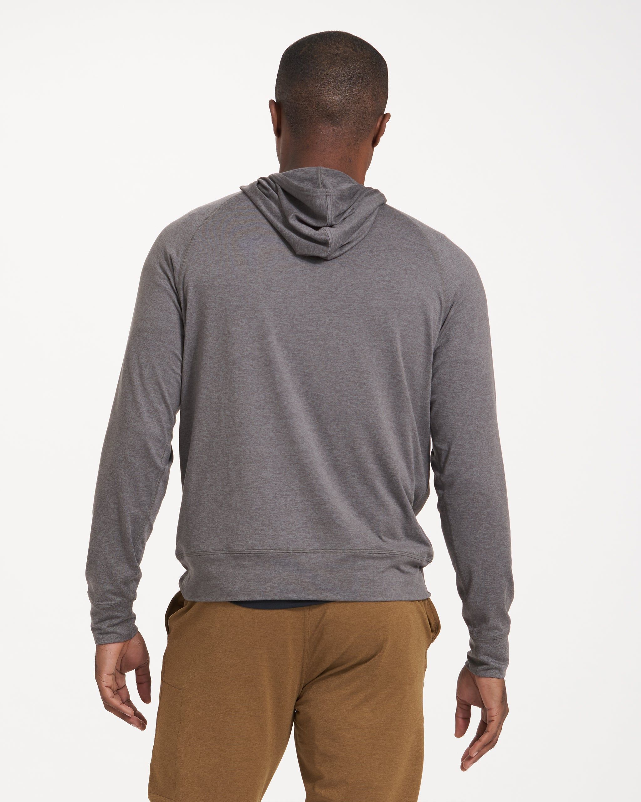 Ponto Performance Half Zip Hoodie | Smoke Heather sold by Vuori product image thumbnail 3