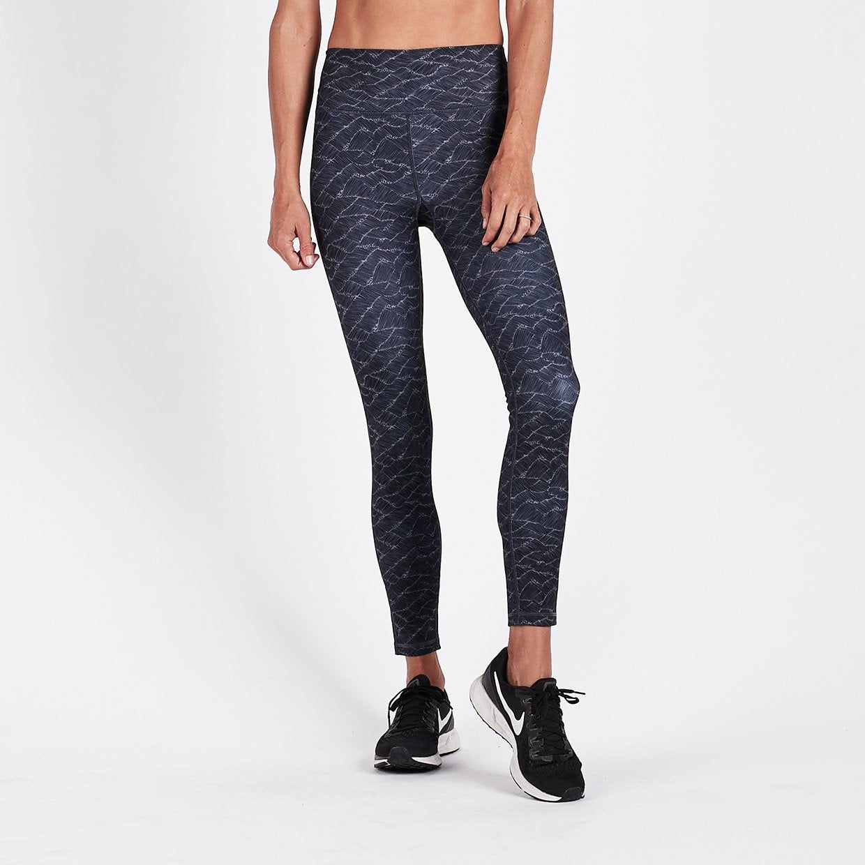 Vibes Mid Rise Legging | Charcoal Wave sold by Vuori