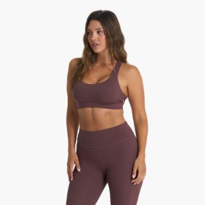 Stride Bra | Chestnut sold by Vuori