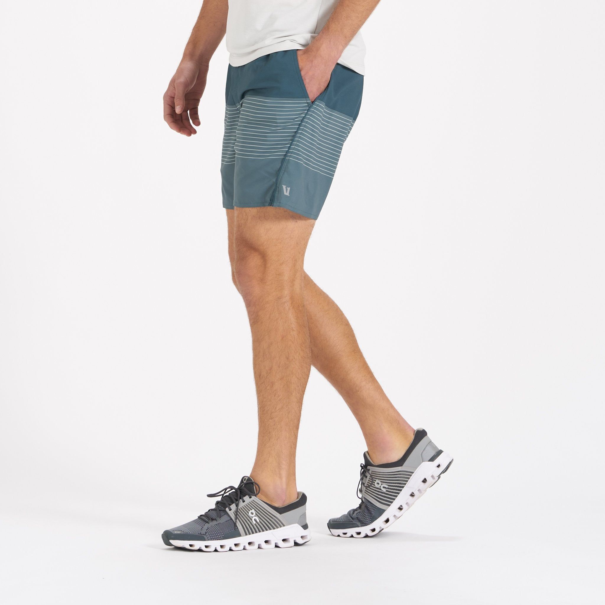 Trail Short | Beryl Stripe sold by Vuori product image thumbnail 3