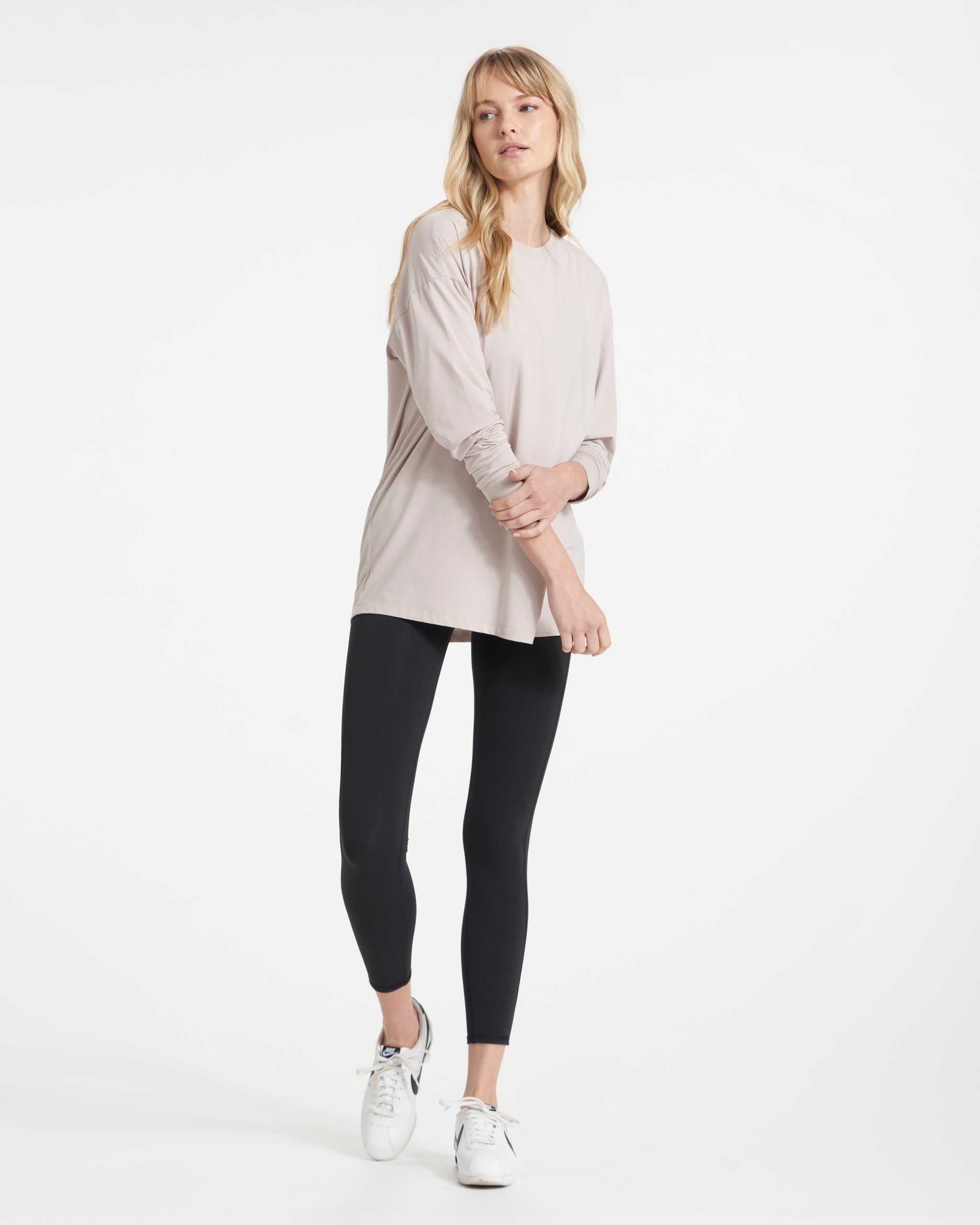 Long-Sleeve Feather Tee | Oyster sold by Vuori product image thumbnail 4