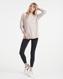 Long-Sleeve Feather Tee | Oyster sold by Vuori