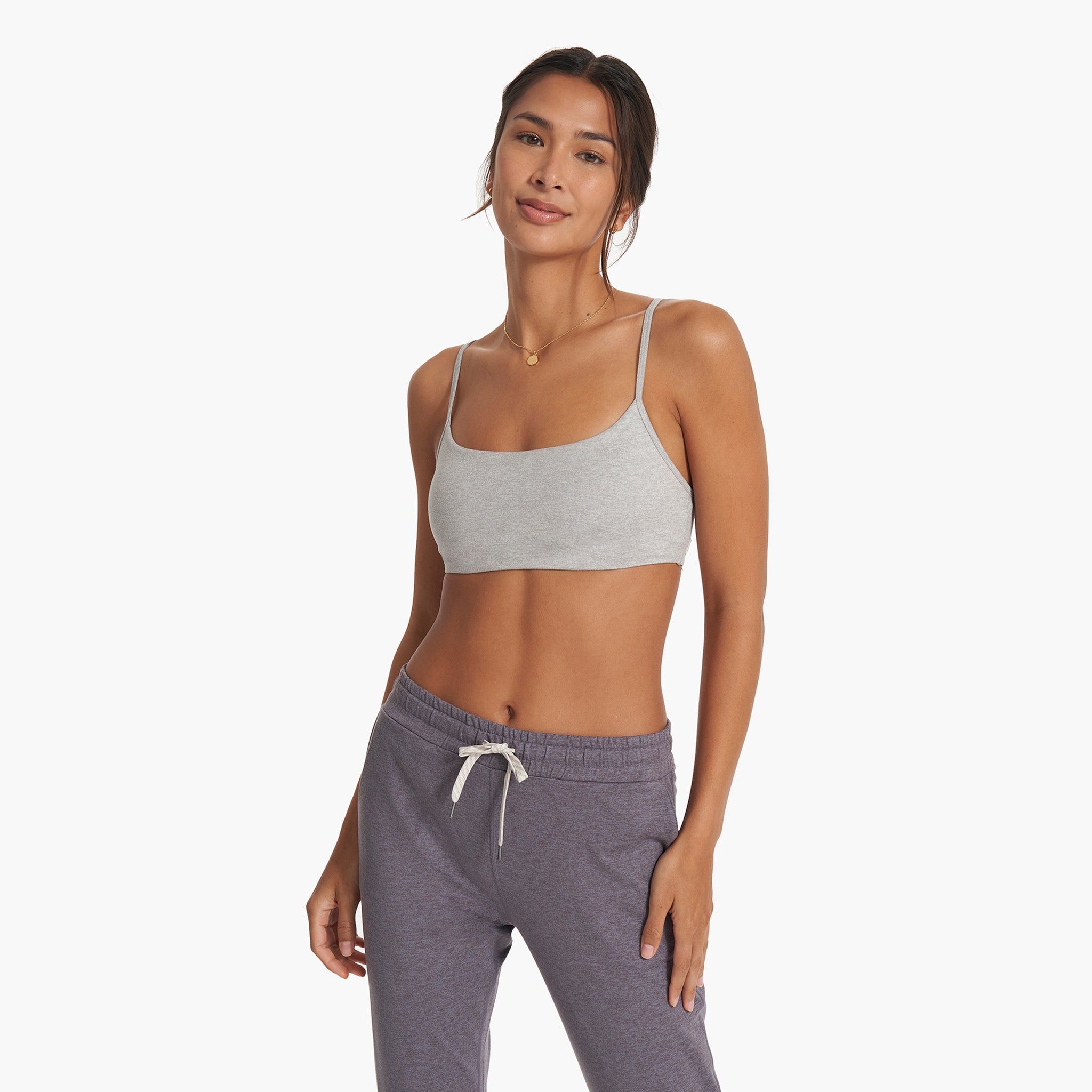 Halo Essential Bra | Pale Grey Heather sold by Vuori product image thumbnail 4