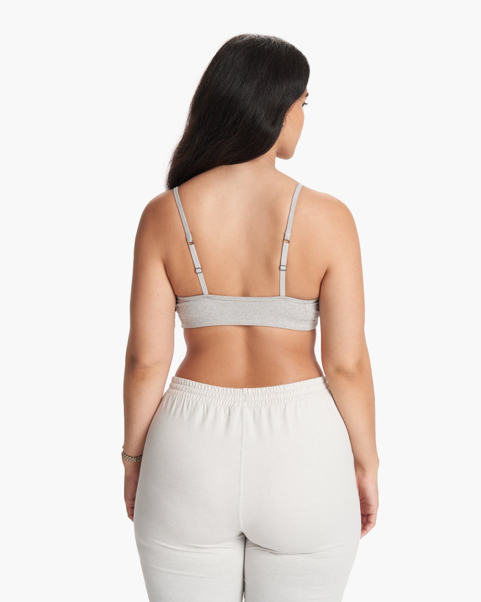 Halo Essential Bra | Pale Grey Heather sold by Vuori product image thumbnail 2