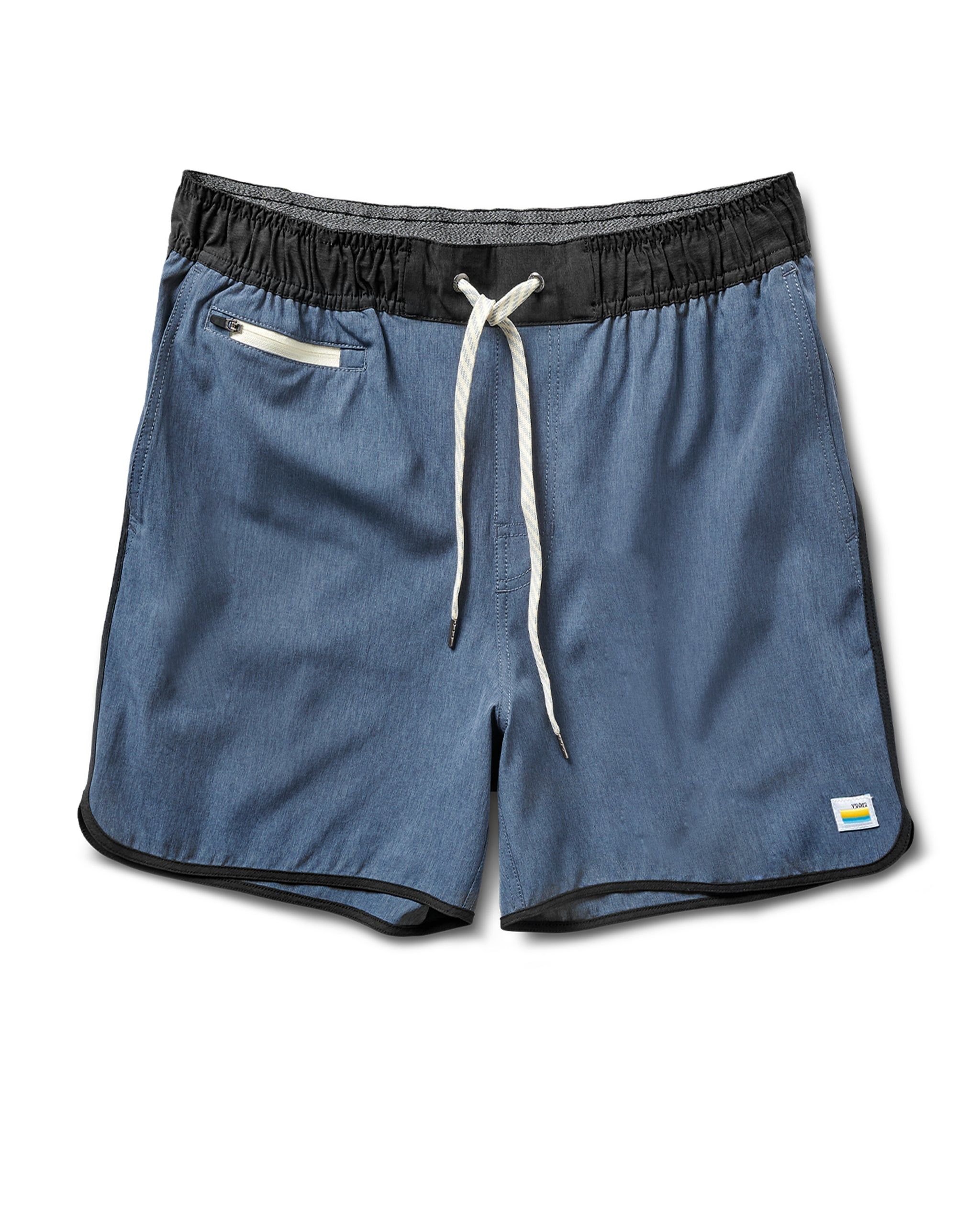 Banks Short 5" | Azure Linen Texture sold by Vuori