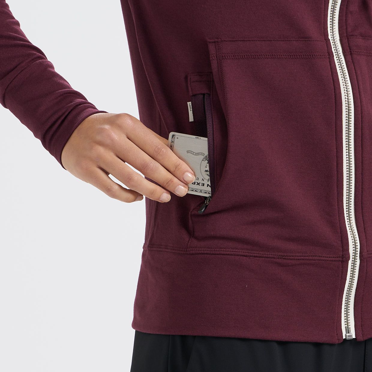 Halo Performance Hoodie | Cerise Heather sold by Vuori product image thumbnail 3