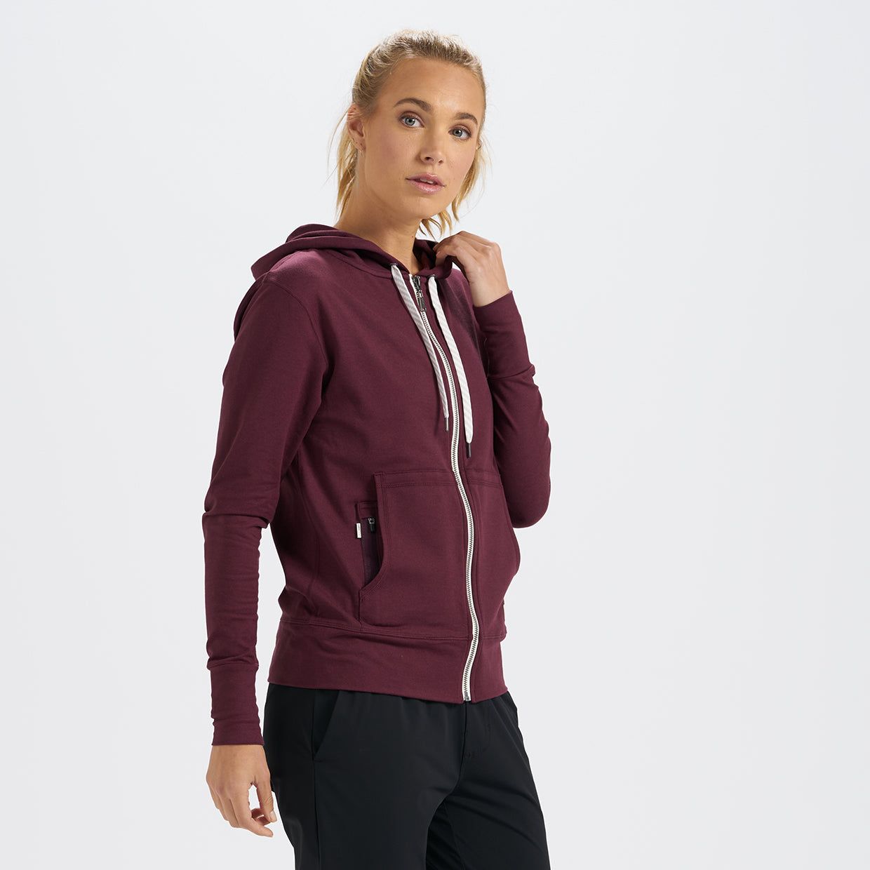 Halo Performance Hoodie | Cerise Heather sold by Vuori product image thumbnail 2