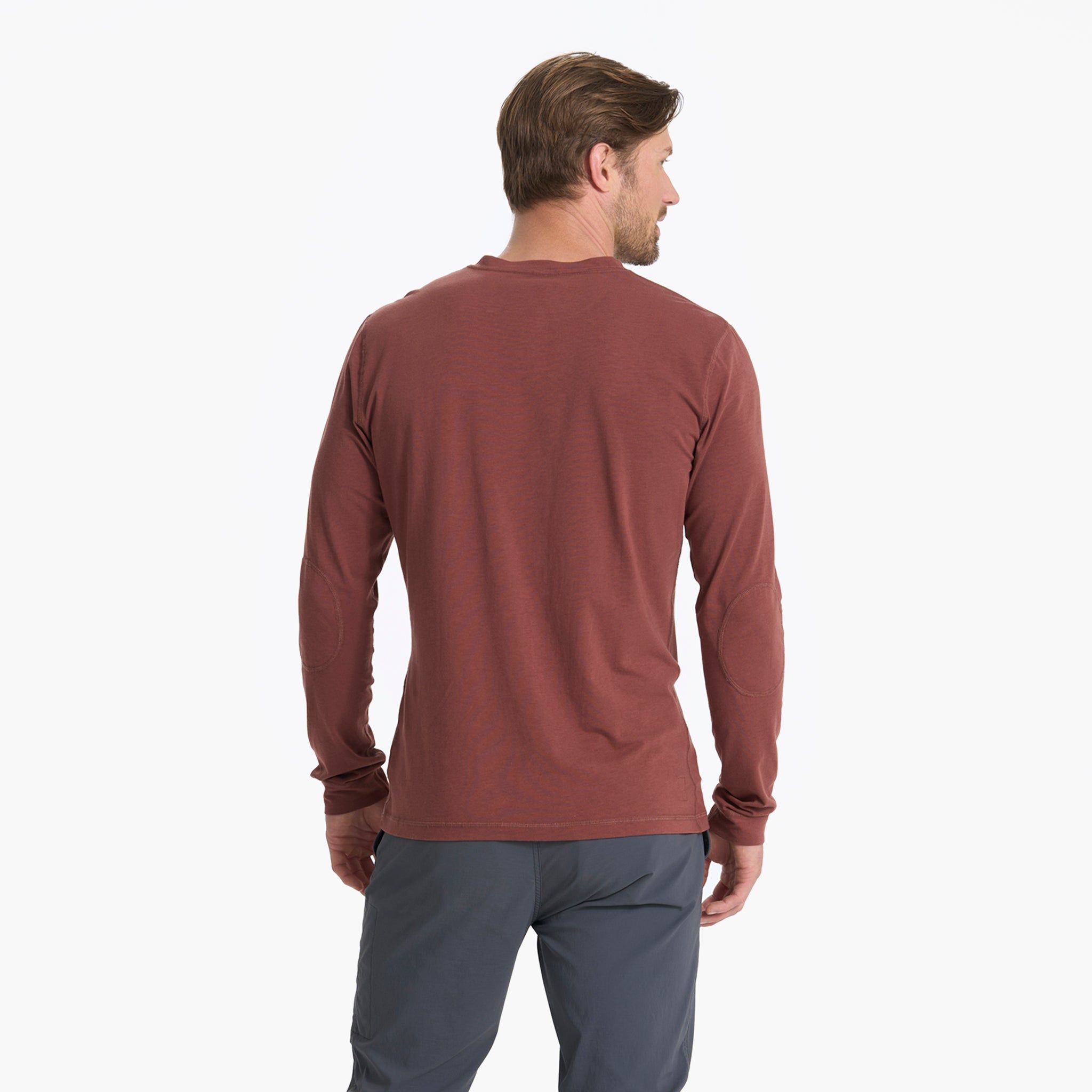 Long-Sleeve Ever Henley | Cedar sold by Vuori product image thumbnail 5