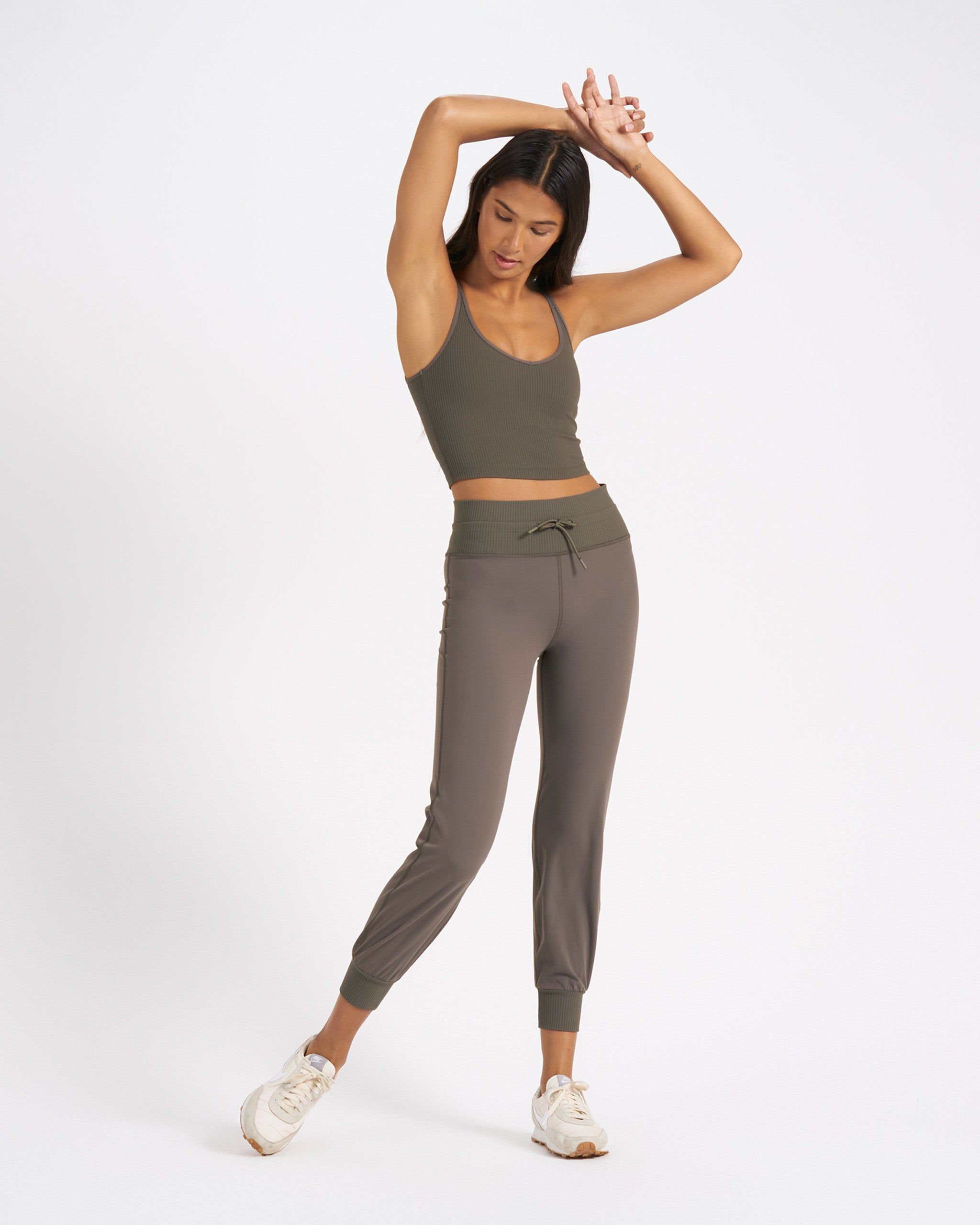 Rib Crop Tank | Oregano sold by Vuori product image thumbnail 5