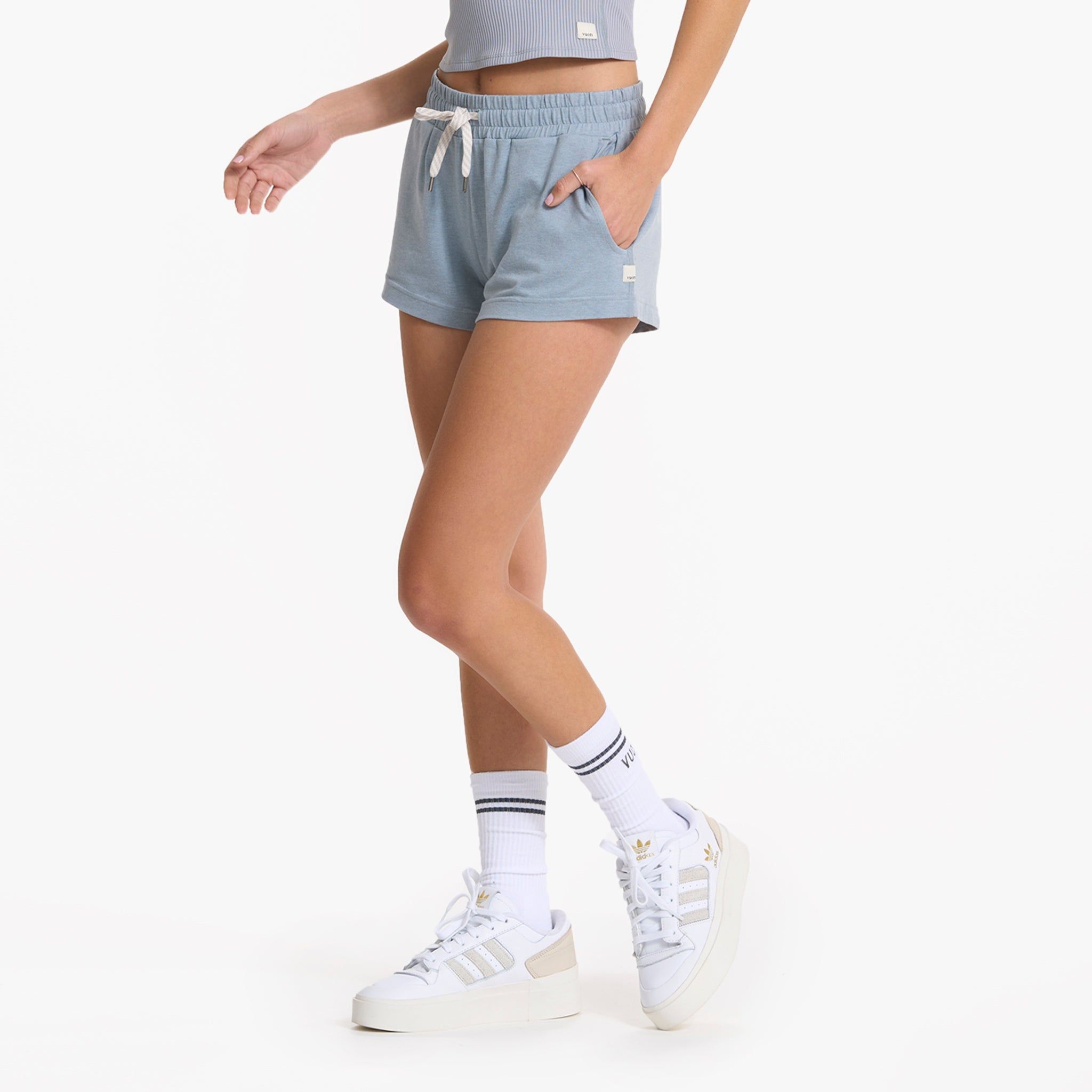 Halo Performance Short | Light Cloud Heather sold by Vuori