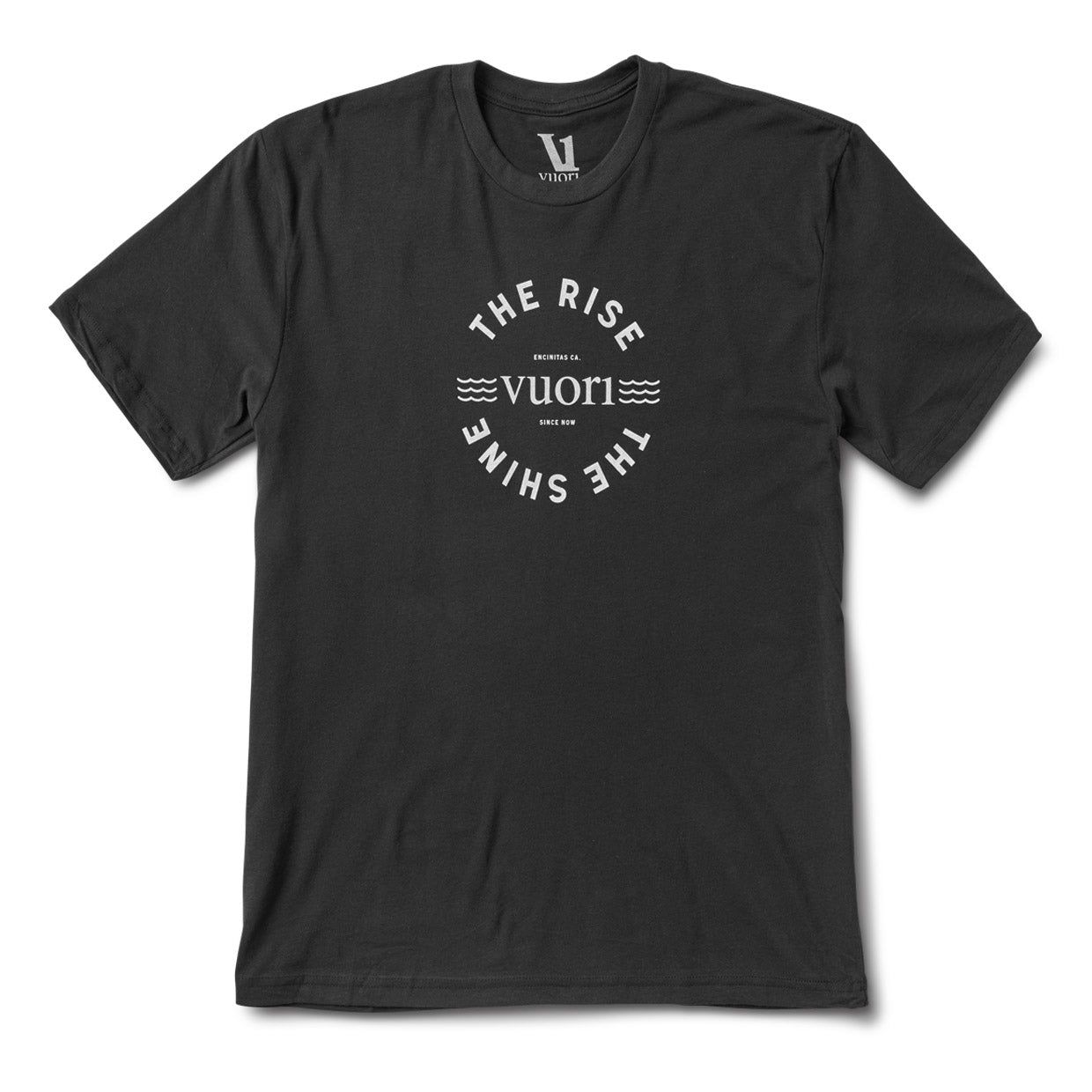 Encinitas Rise Tee | Black sold by Vuori