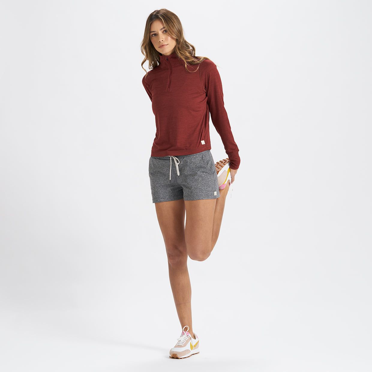 Crescent Half Zip | Spice Heather sold by Vuori product image thumbnail 4