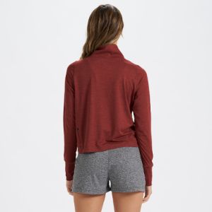 Crescent Half Zip | Spice Heather sold by Vuori