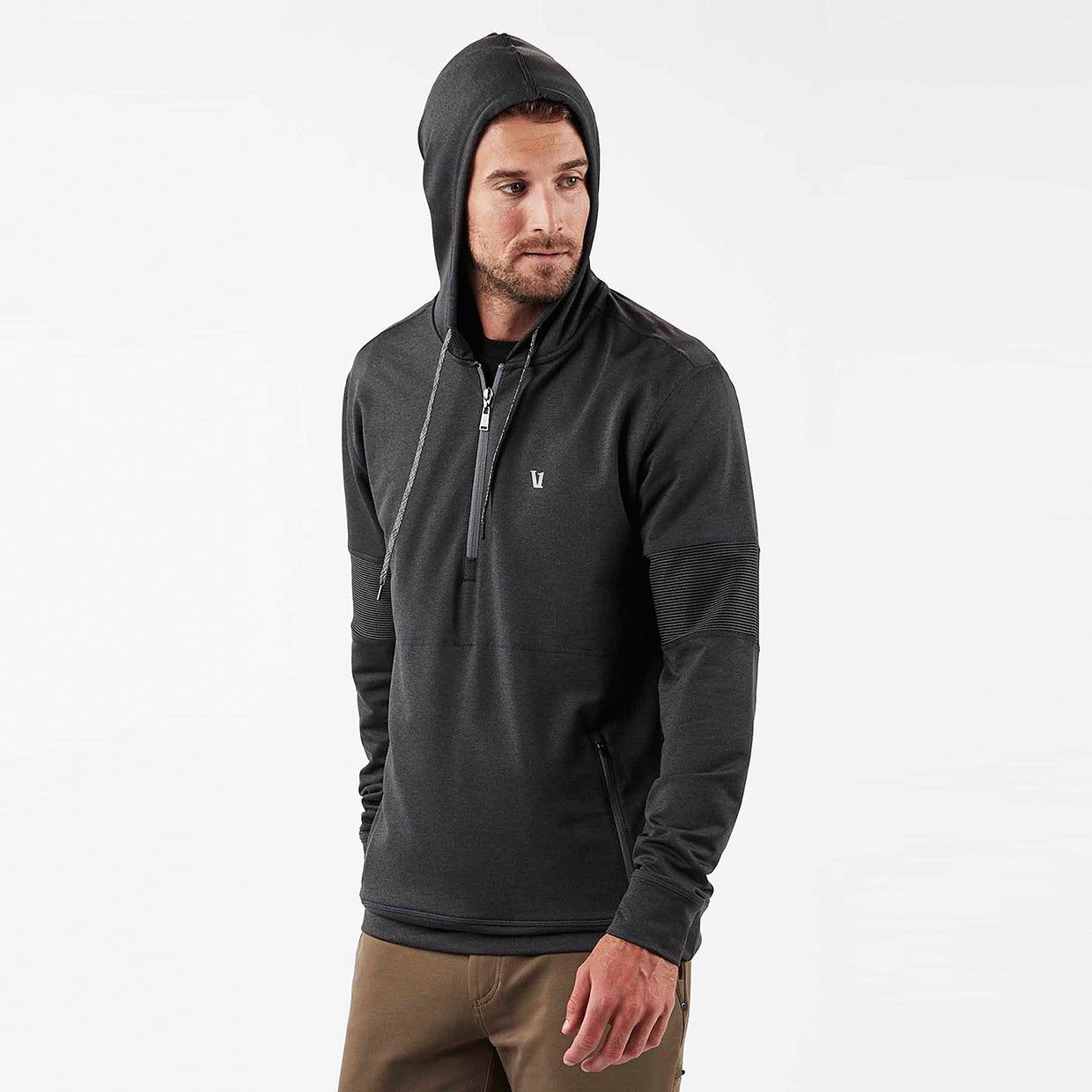 Zion Half Zip | Black sold by Vuori product image thumbnail 4