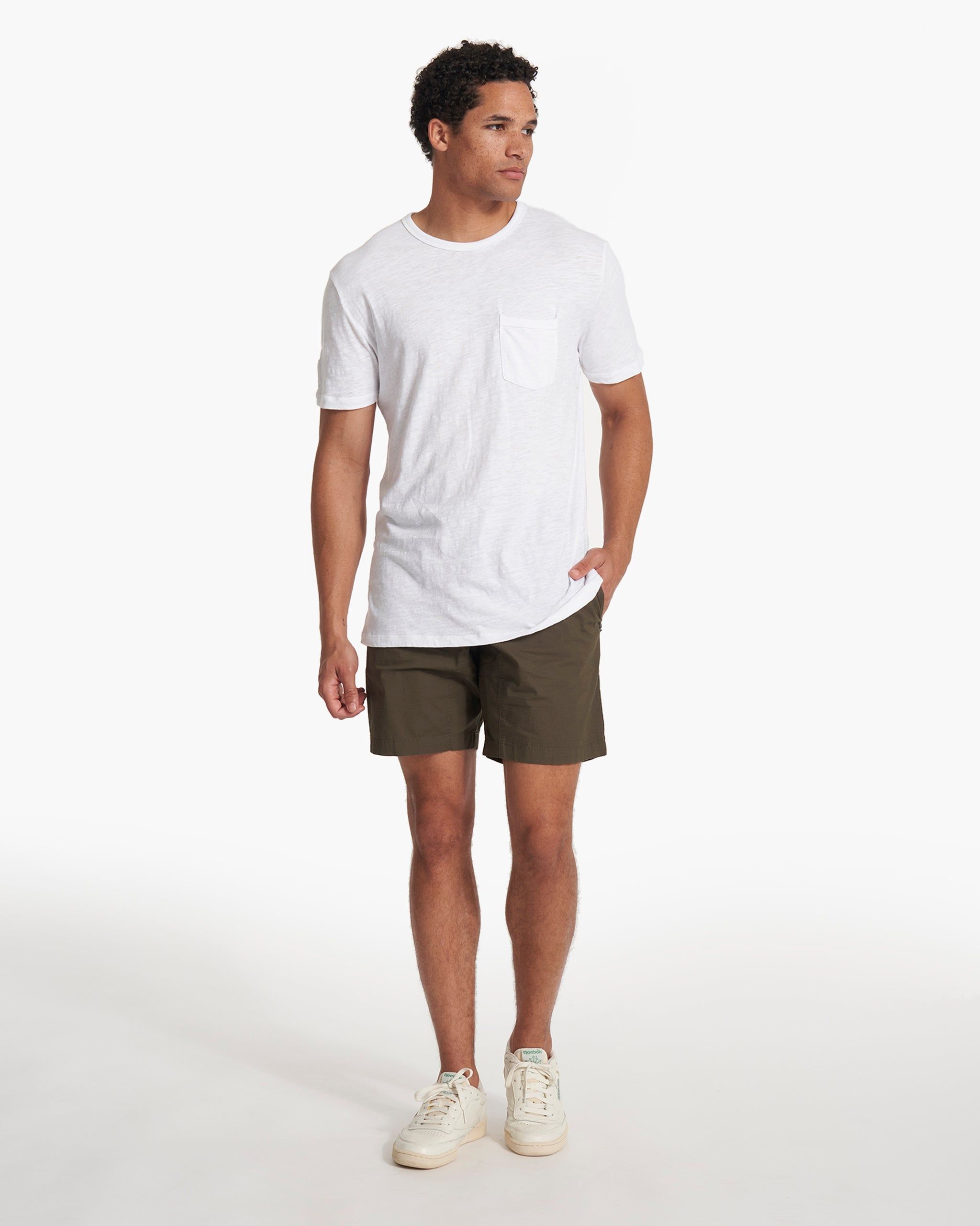 The Rise Tee | White sold by Vuori product image thumbnail 5
