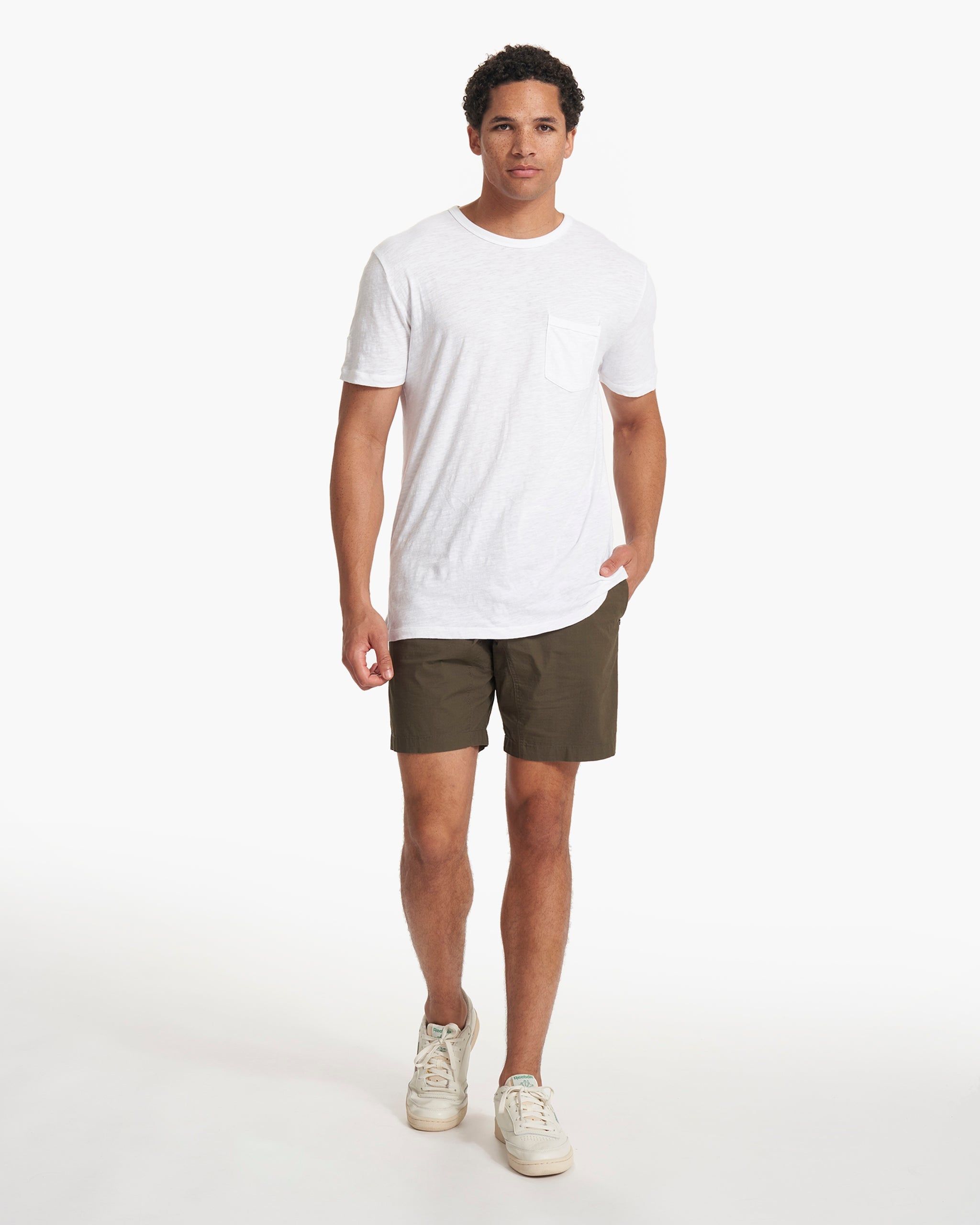 The Rise Tee | White sold by Vuori product image thumbnail 6