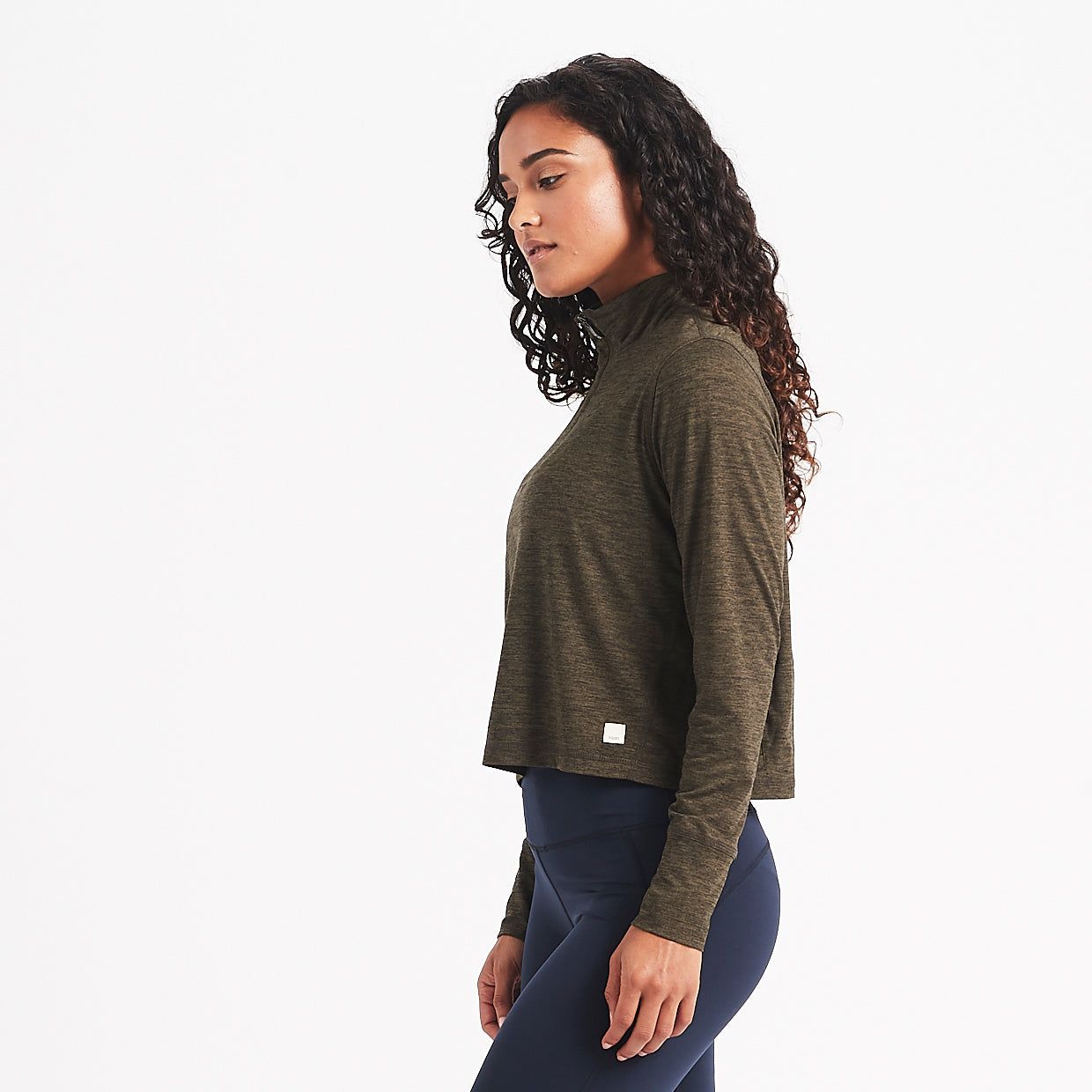 Crescent Half Zip | Evergreen Heather sold by Vuori product image thumbnail 2