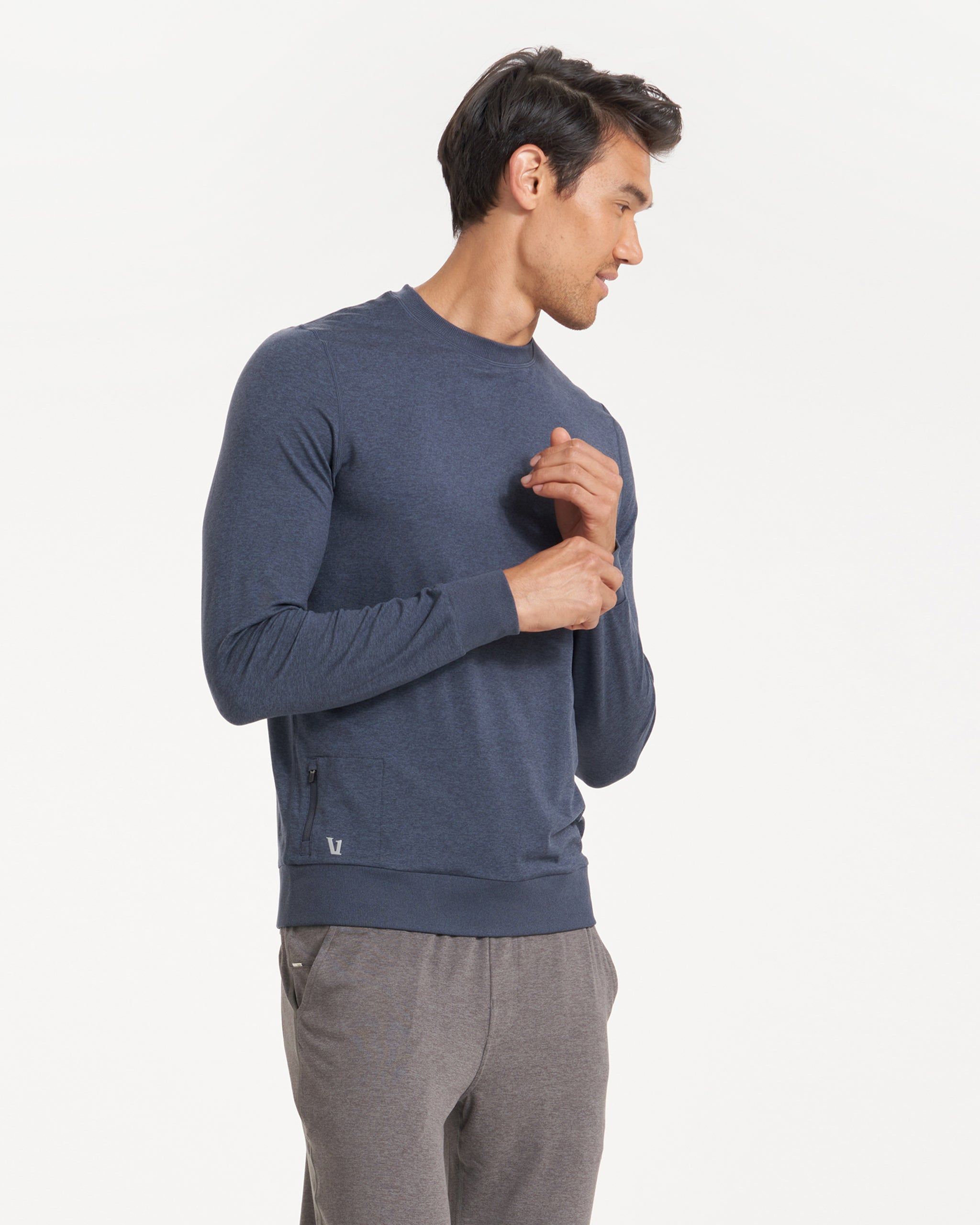 Ponto Performance Crew | Azure Heather sold by Vuori product image thumbnail 3