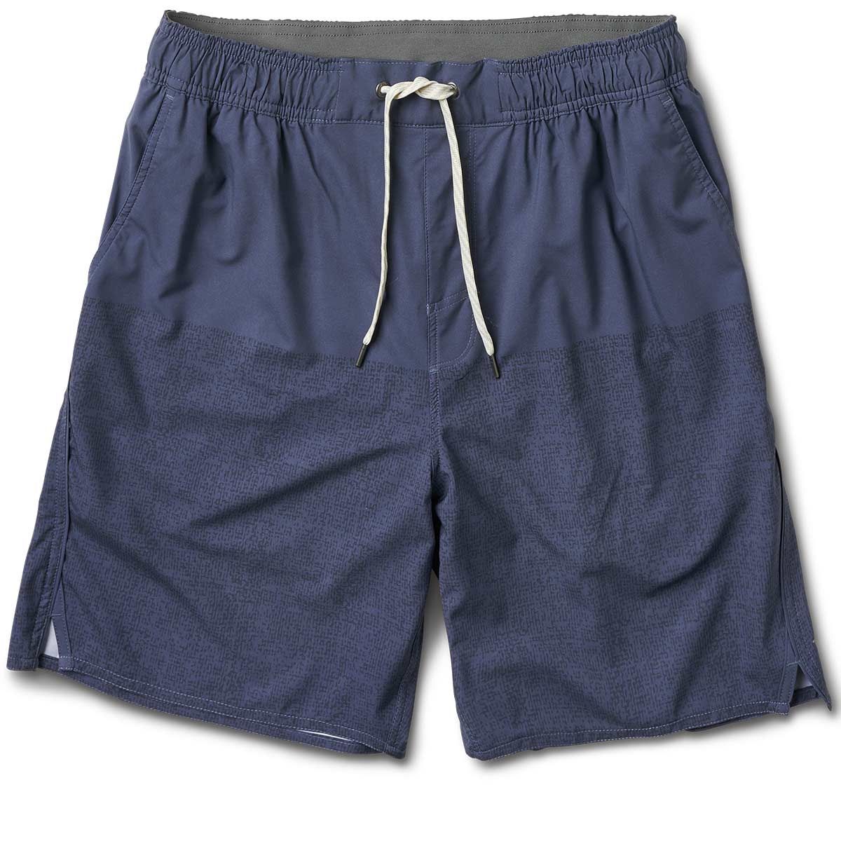 Trail Short | Navy Texture Block sold by Vuori