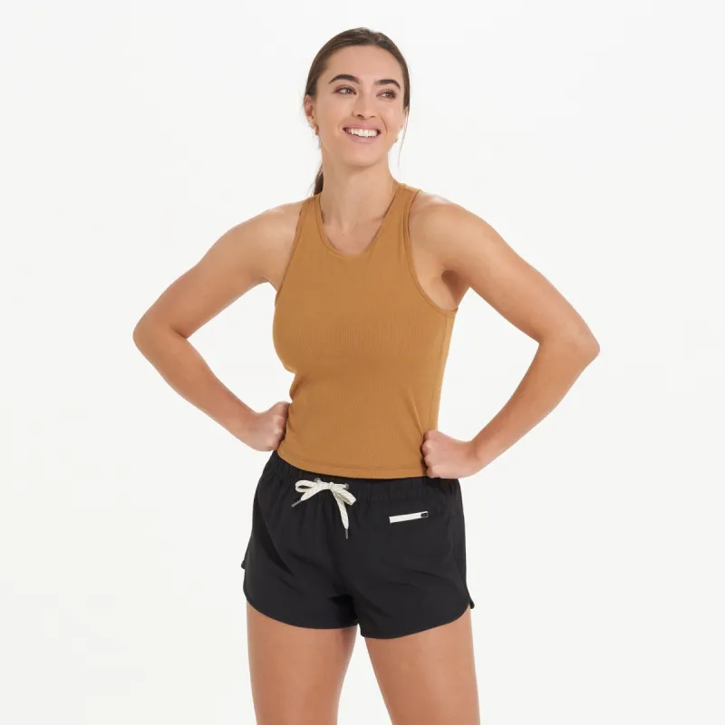 Pose Plyo Tank | Dark Golden Heather sold by Vuori