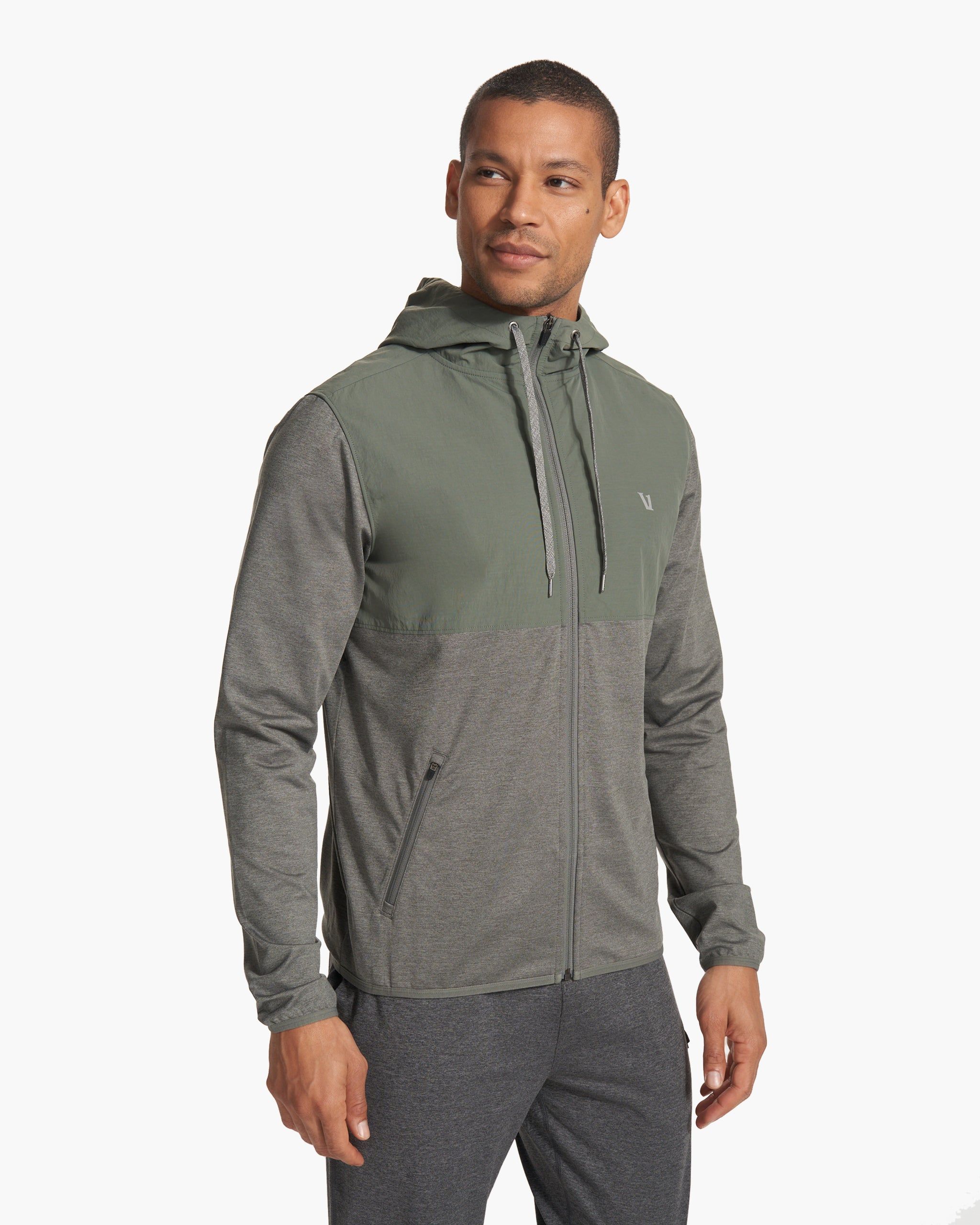 Sunday Element Jacket | Dusty Pine Heather sold by Vuori product image thumbnail 2