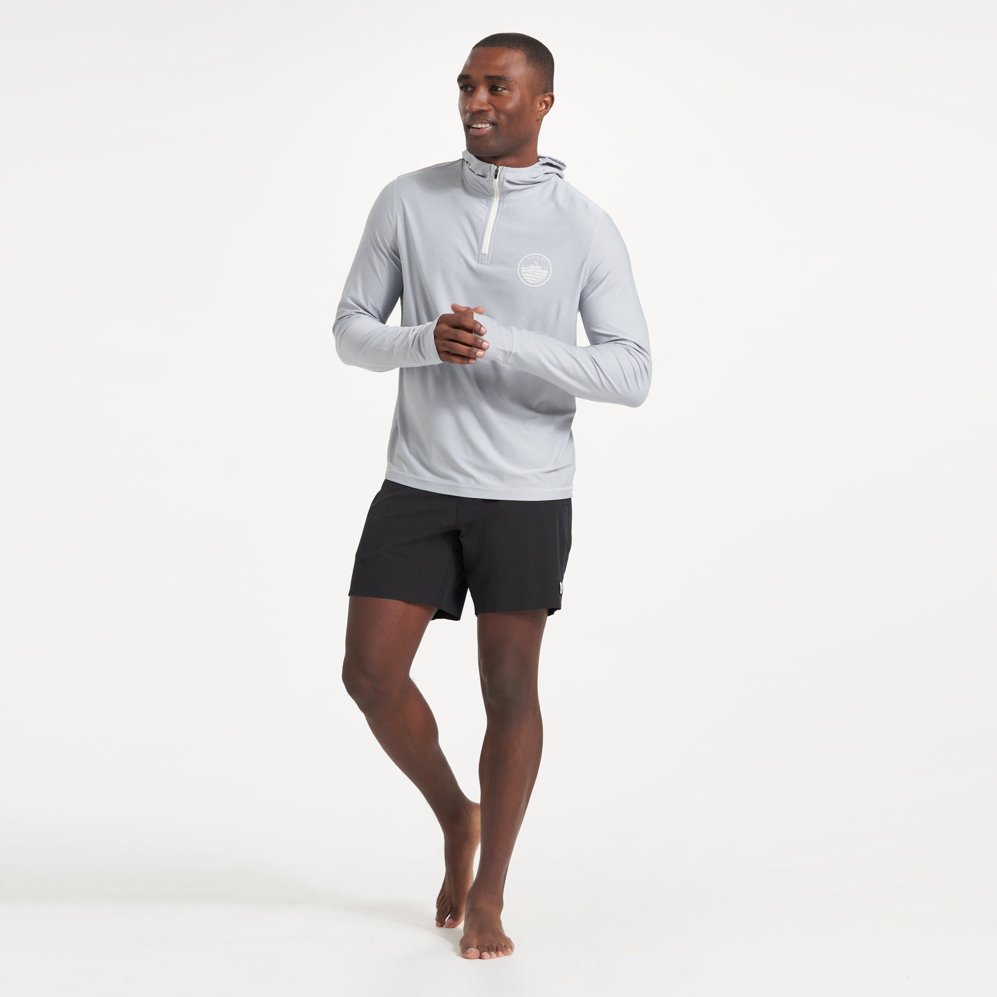 Uluwatu Water Hoodie | Platinum Heather sold by Vuori product image thumbnail 5