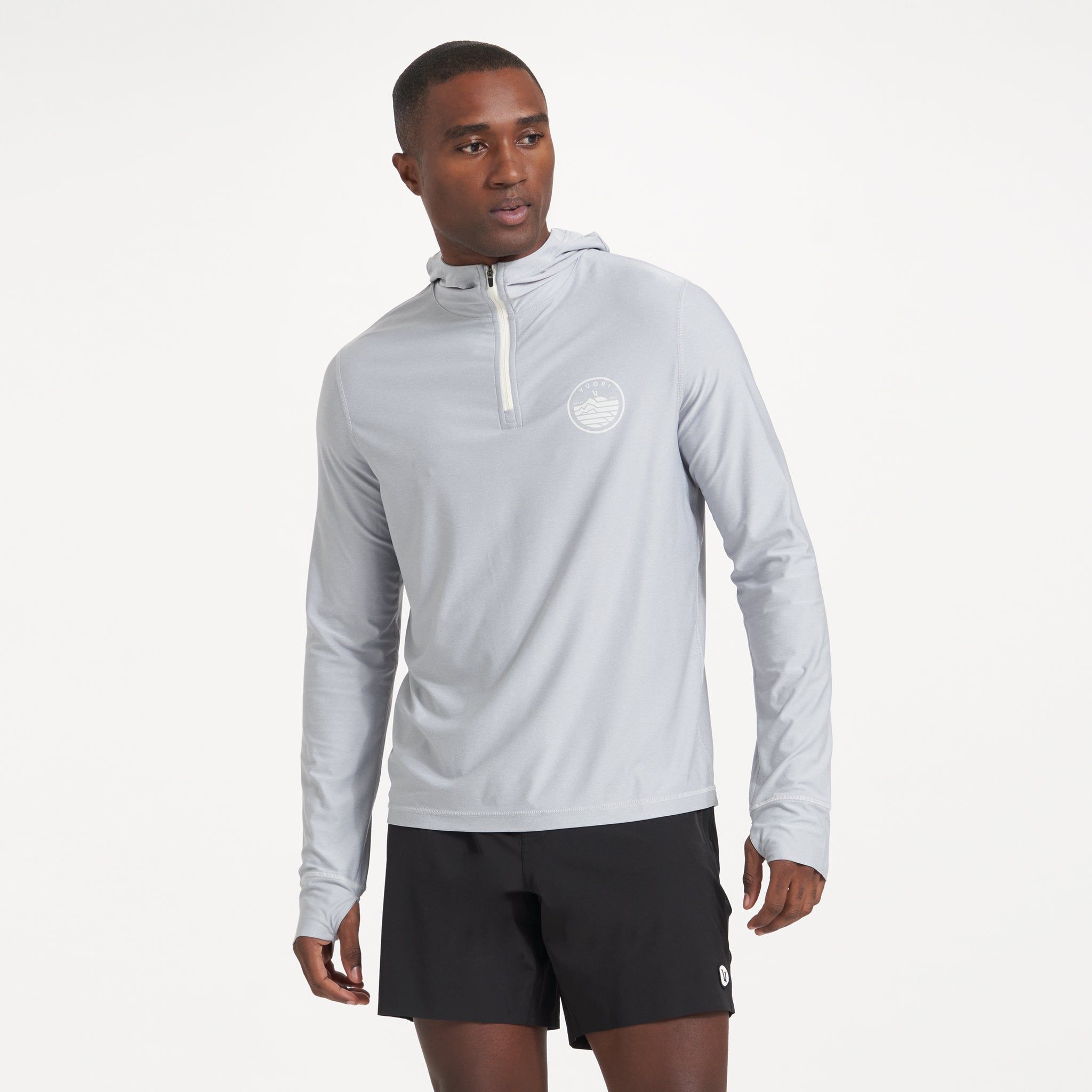 Uluwatu Water Hoodie | Platinum Heather sold by Vuori product image thumbnail 2