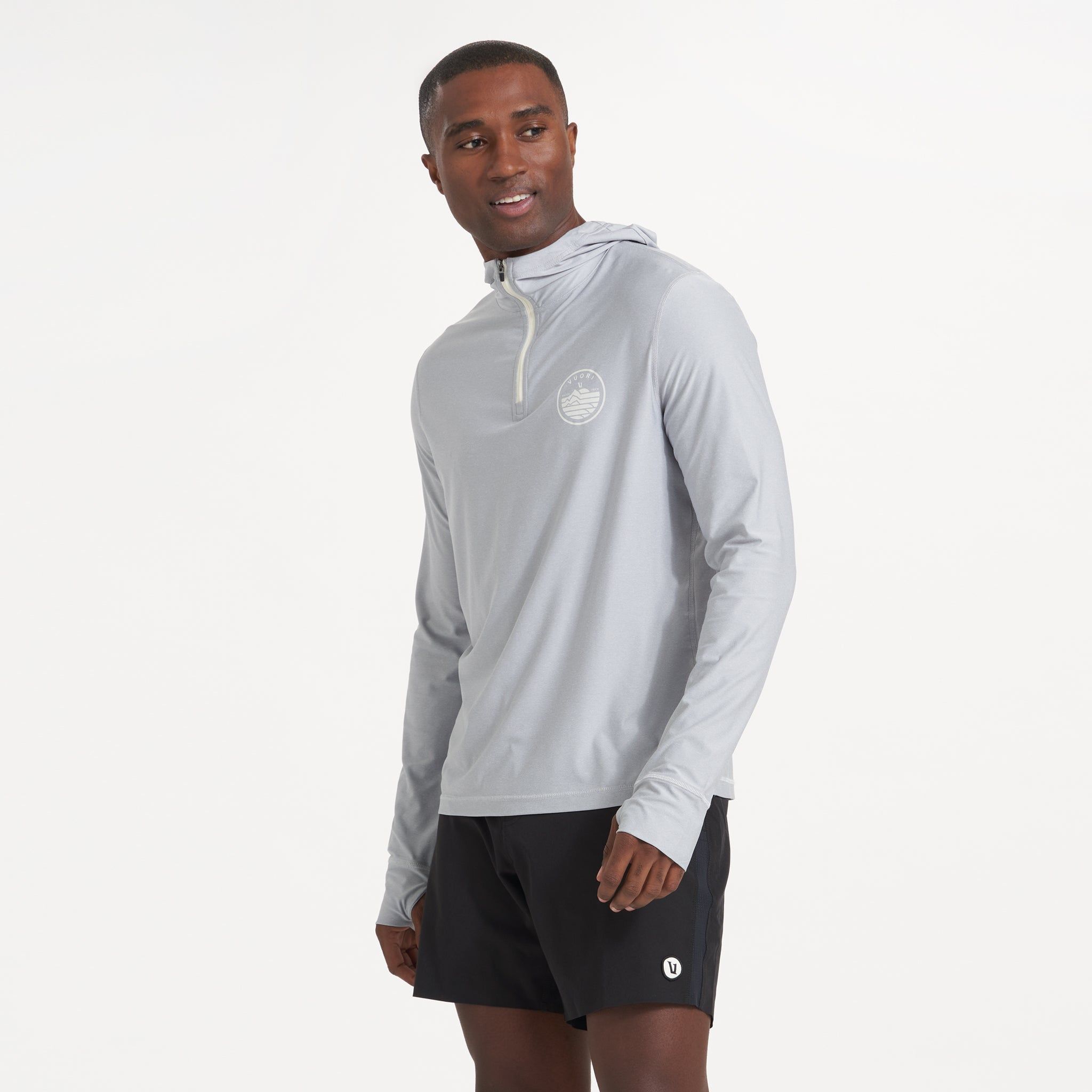 Uluwatu Water Hoodie | Platinum Heather sold by Vuori product image thumbnail 3