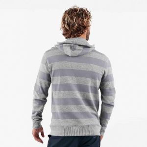 Clark Hoodie | Heather Grey Stripe sold by Vuori