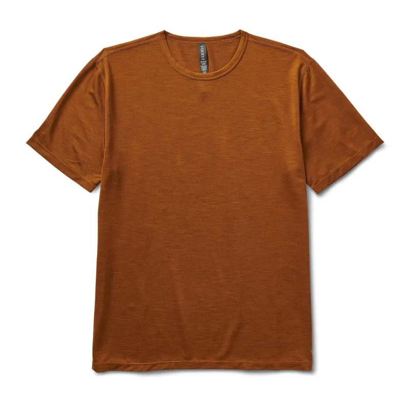 Zephyr Tee | Caramel Heather sold by Vuori