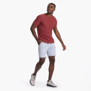 Strato Tech Tee | Currant Heather sold by Vuori