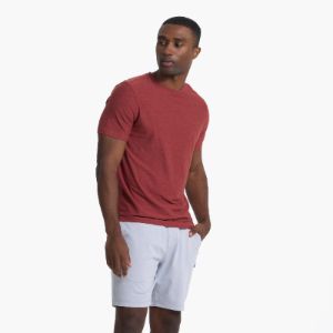 Strato Tech Tee | Currant Heather sold by Vuori