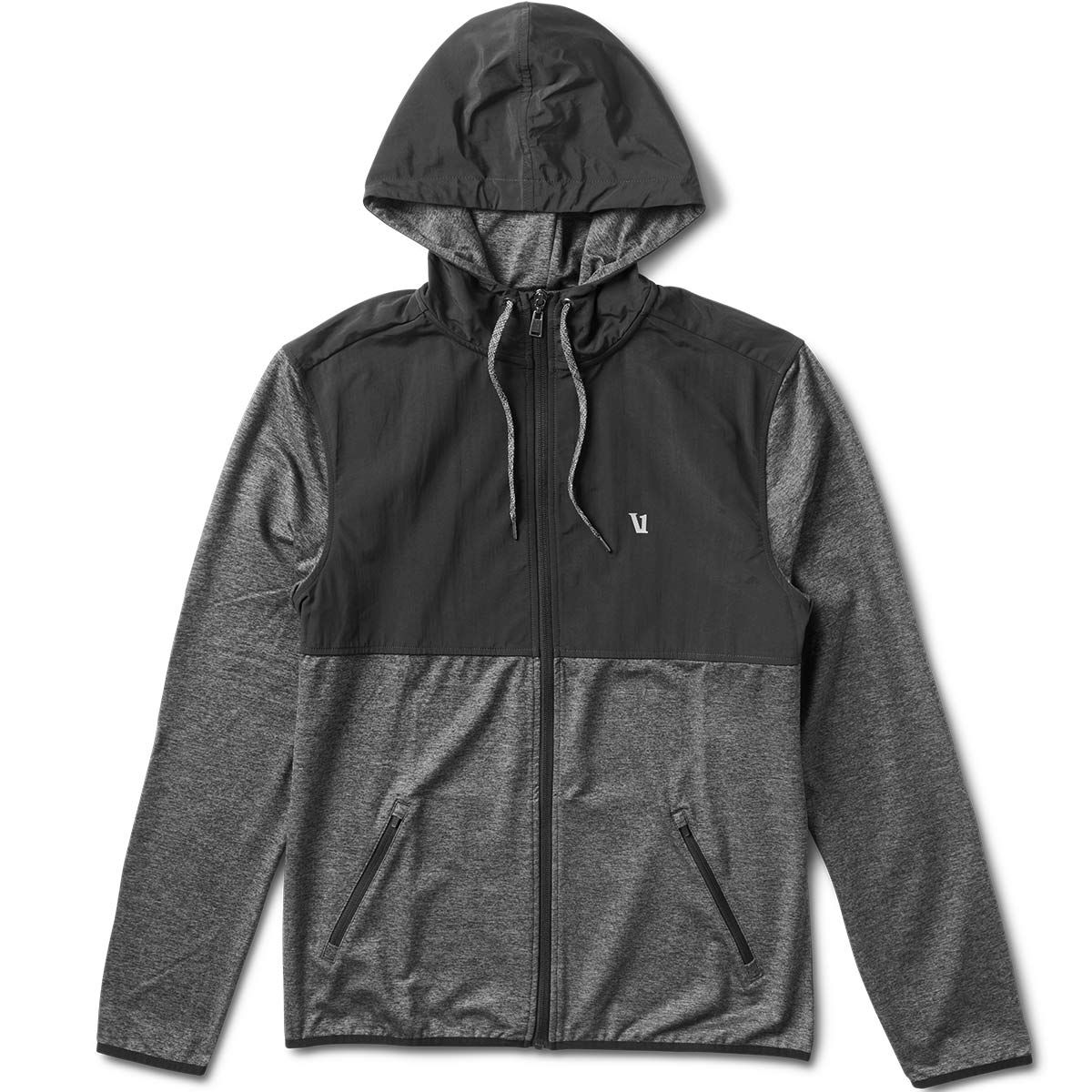 Element's Zip Hoodie | Heather Charcoal / Black sold by Vuori