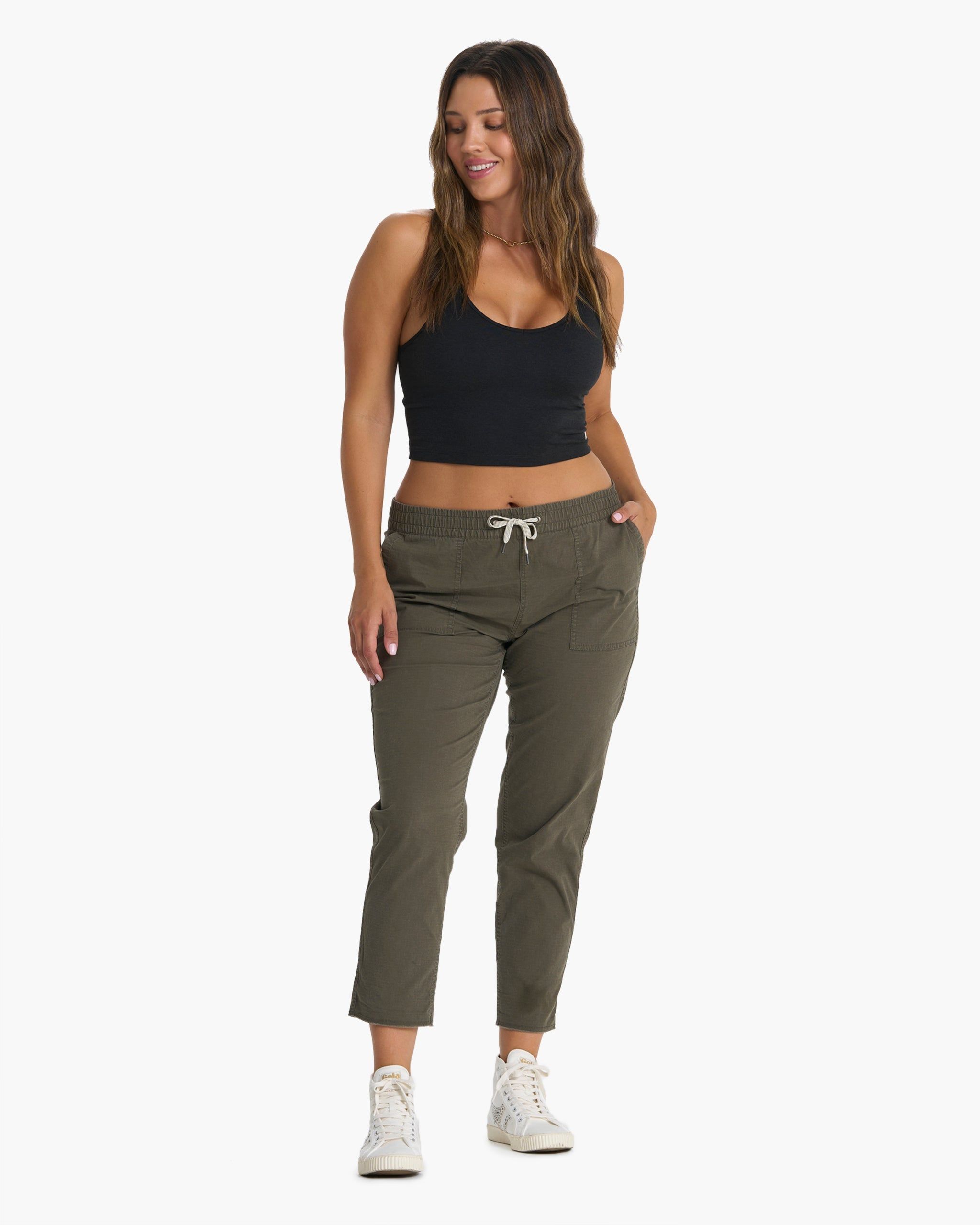 Halo Performance Crop | Black Heather sold by Vuori product image thumbnail 4
