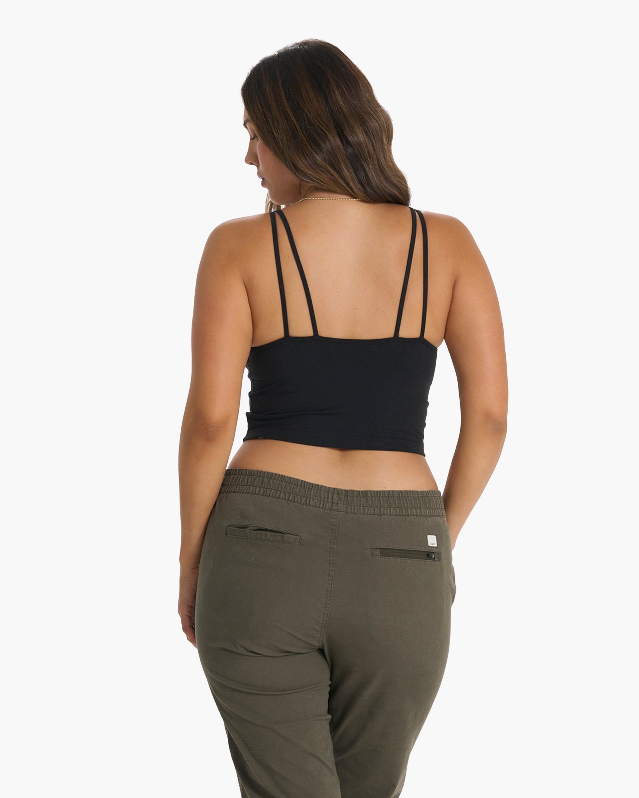 Halo Performance Crop | Black Heather sold by Vuori product image thumbnail 3