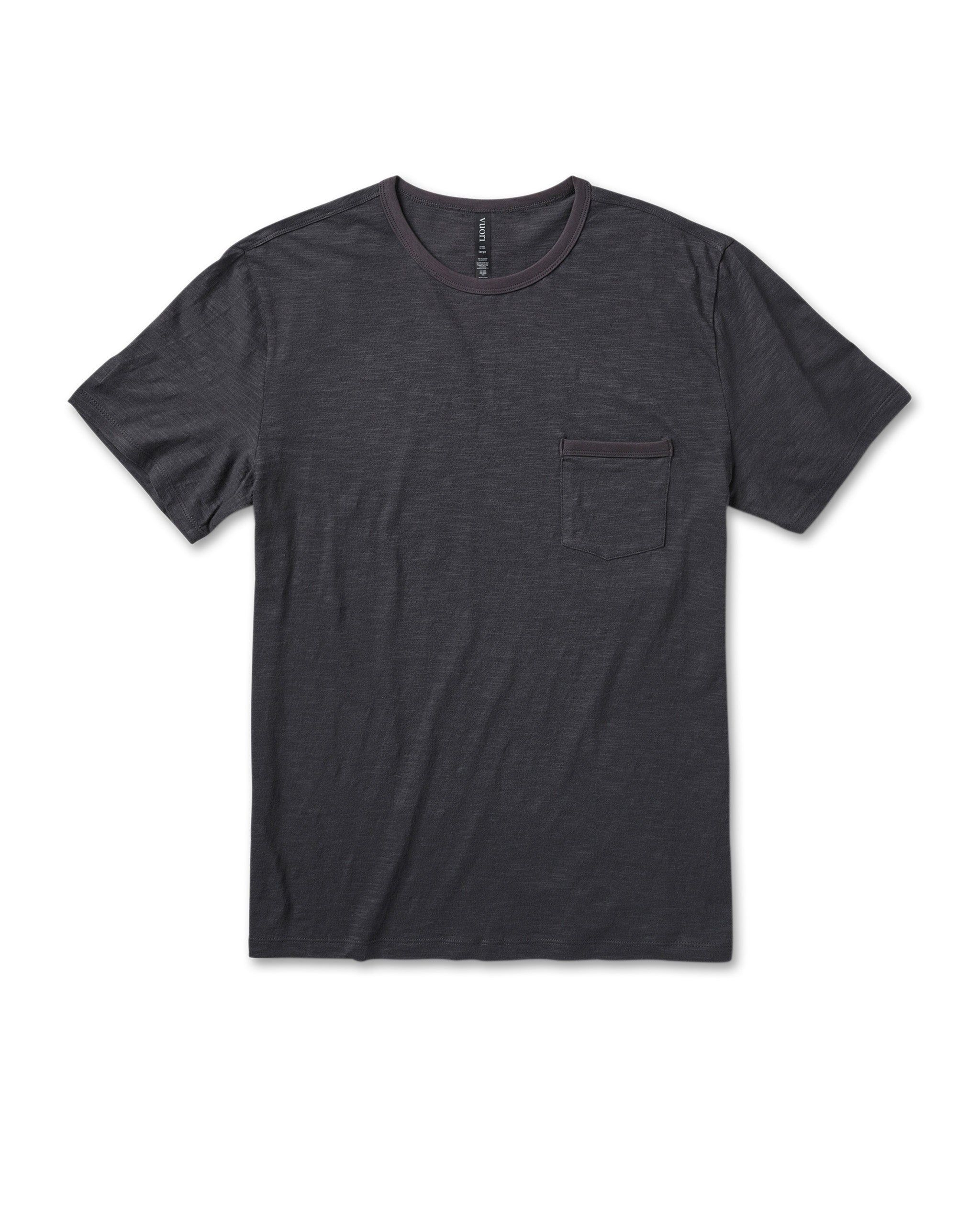 The Rise Tee | Charcoal sold by Vuori