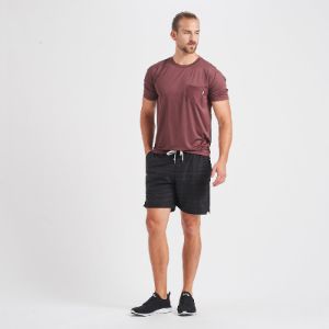 Trail Short | Black Dye Stripe sold by Vuori