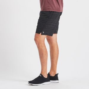 Trail Short | Black Dye Stripe sold by Vuori