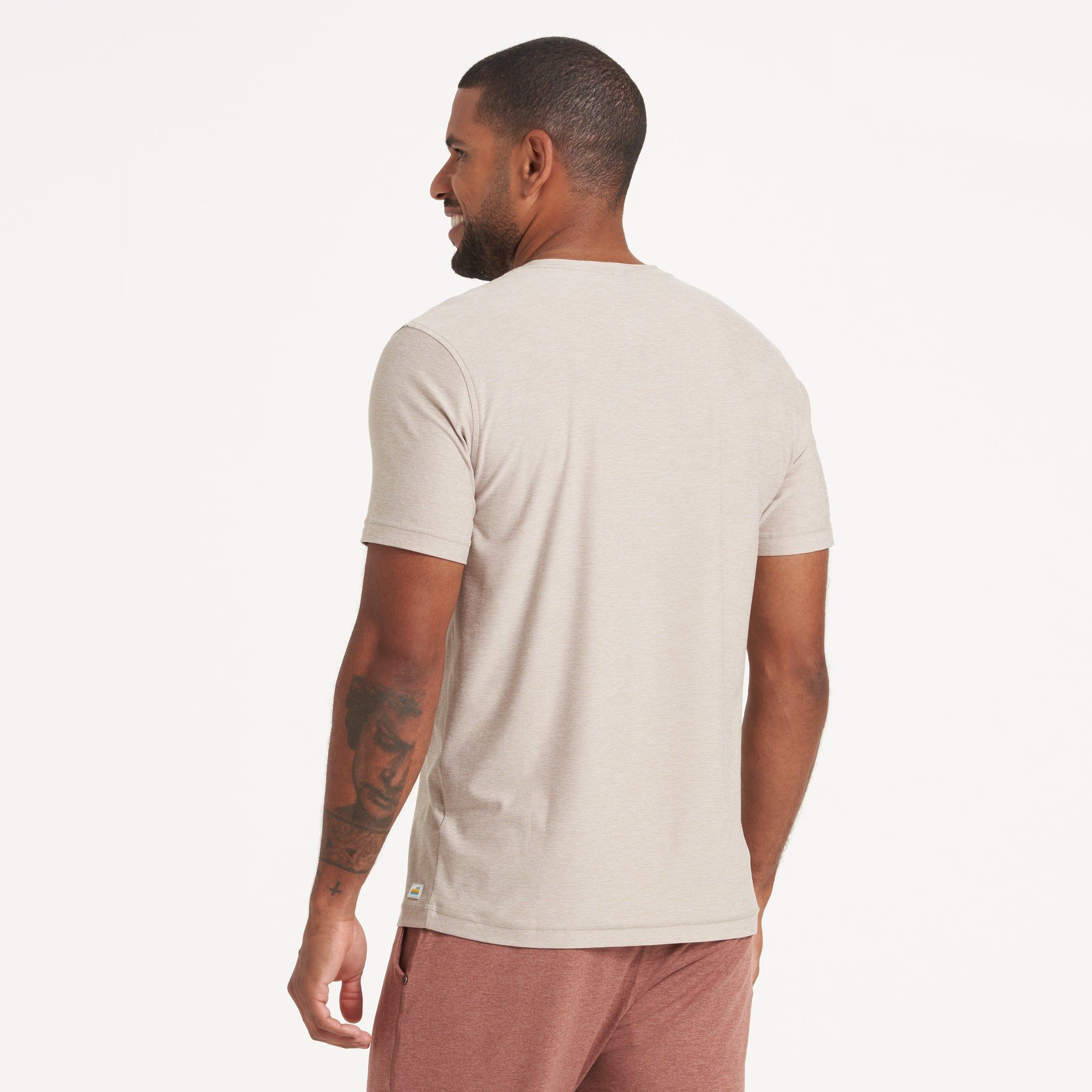 Strato Tech Tee | Oyster Heather sold by Vuori product image thumbnail 5