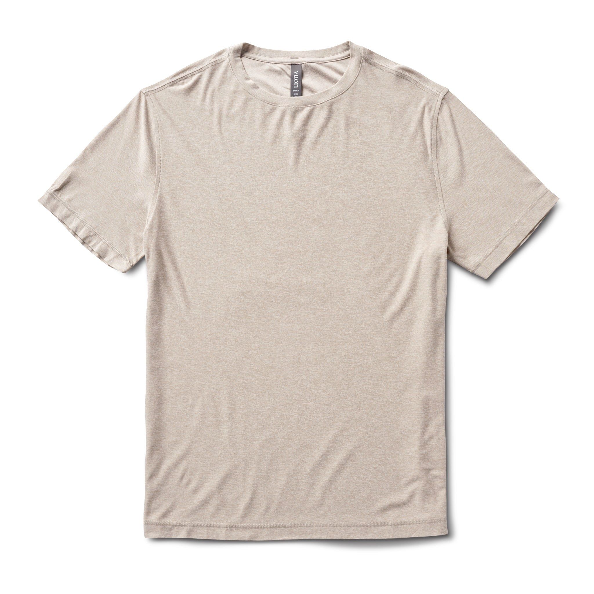 Strato Tech Tee | Oyster Heather sold by Vuori