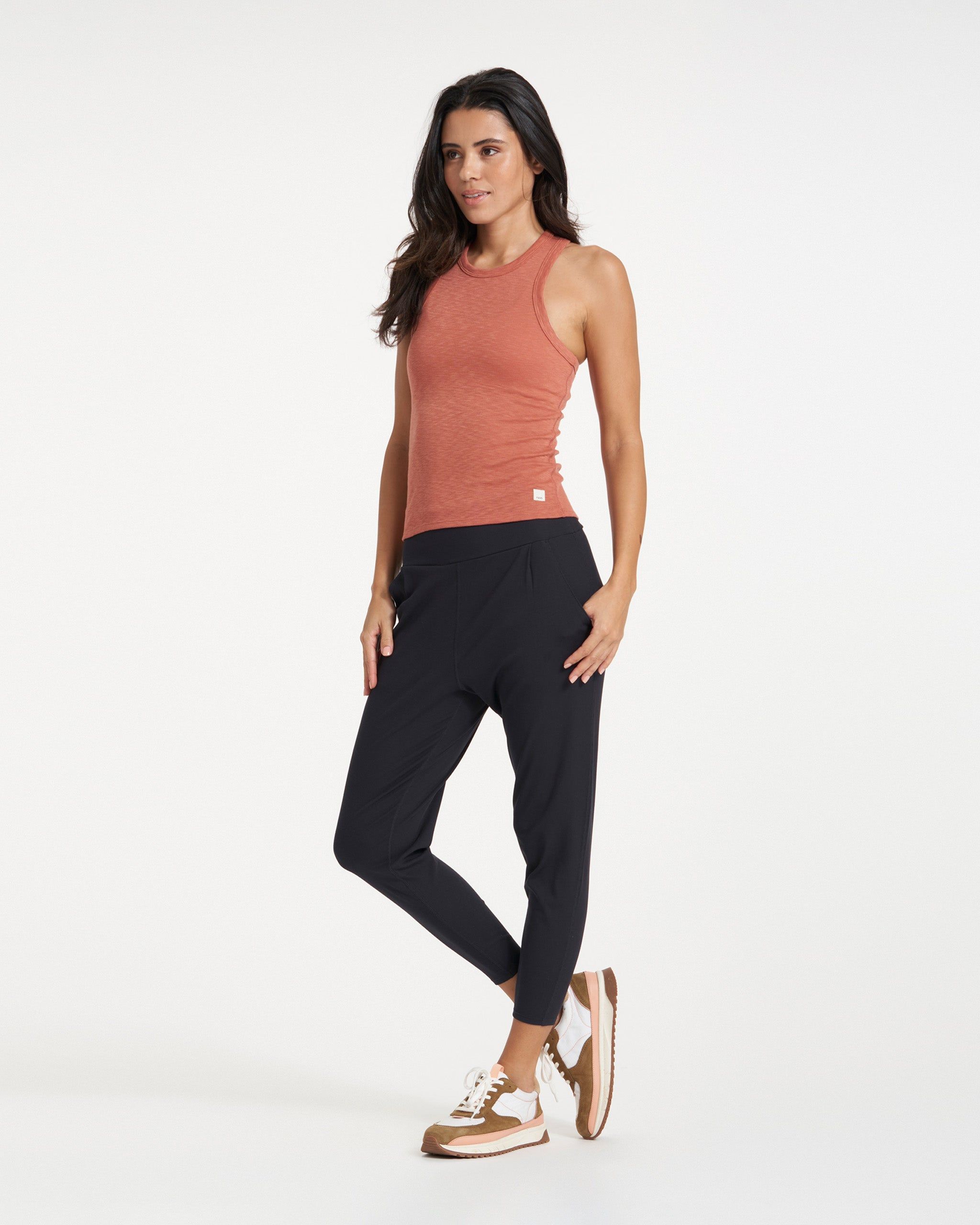 Sunrise High Neck Tank | Cinnamon sold by Vuori product image thumbnail 4