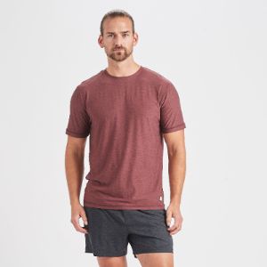 Strato Tech Tee | Fig Heather sold by Vuori