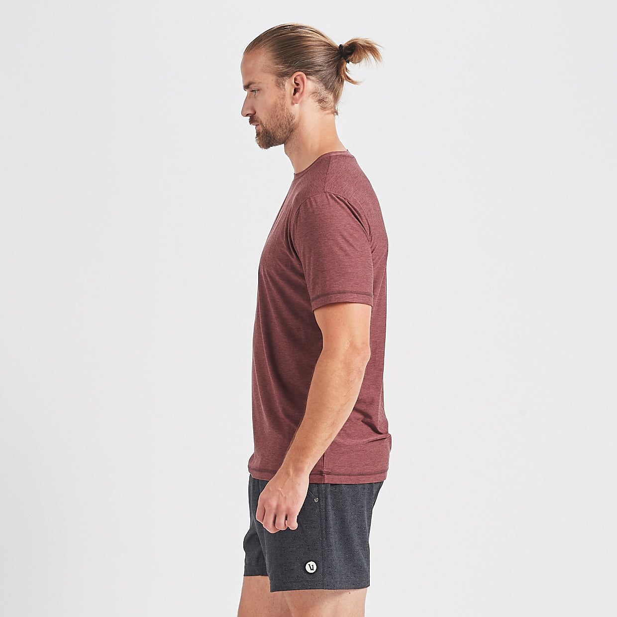 Strato Tech Tee | Fig Heather sold by Vuori product image thumbnail 3