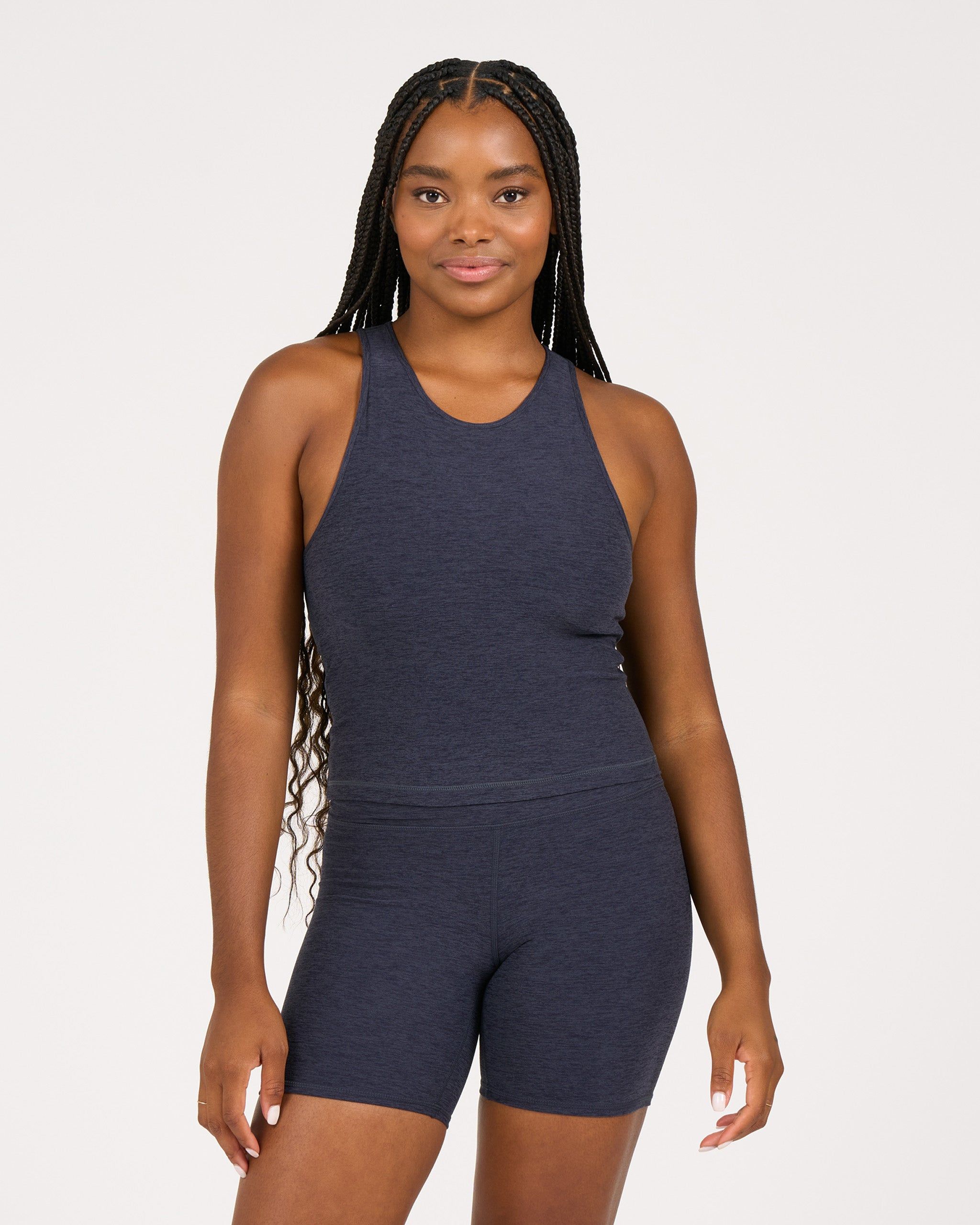 Elevation Plyo Tank | Midnight Heather sold by Vuori