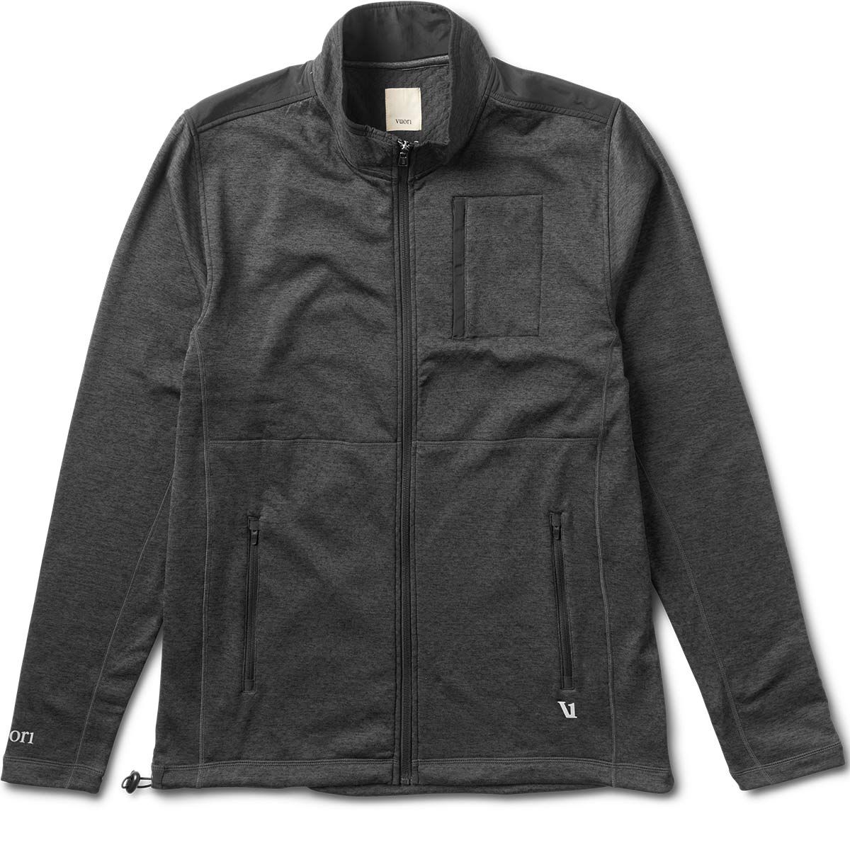 Geo Performance Jacket | Black Heather sold by Vuori