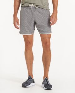 Banks Short | Grey Engineered Stripe sold by Vuori