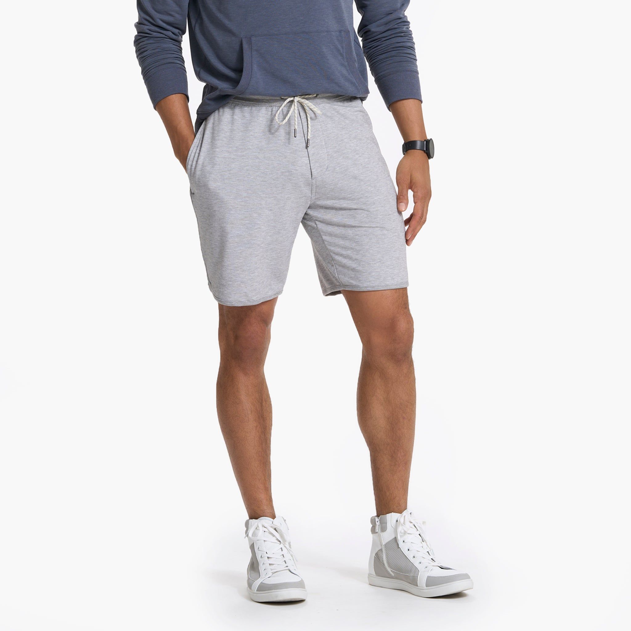 Austin Sweatshort | Light Heather Grey sold by Vuori product image thumbnail 2