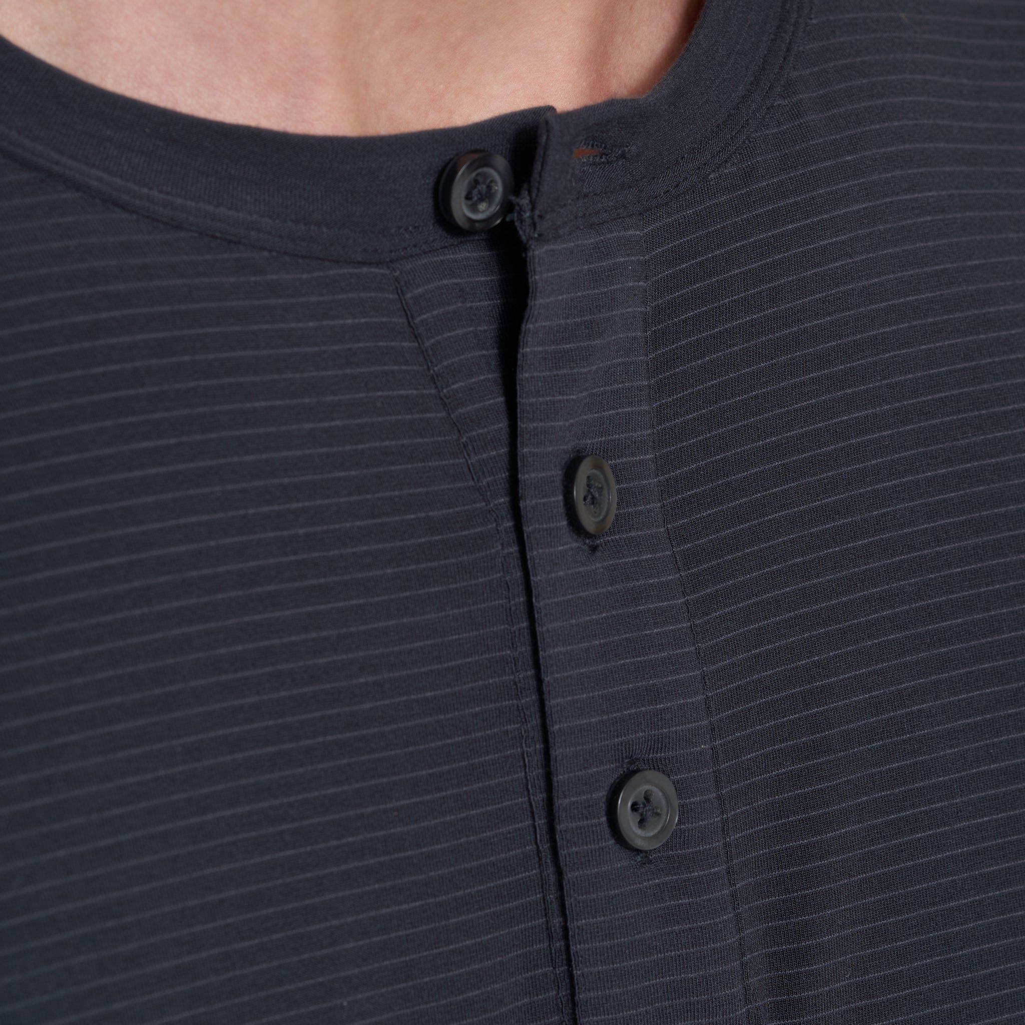 Linear Henley | Black sold by Vuori product image thumbnail 3